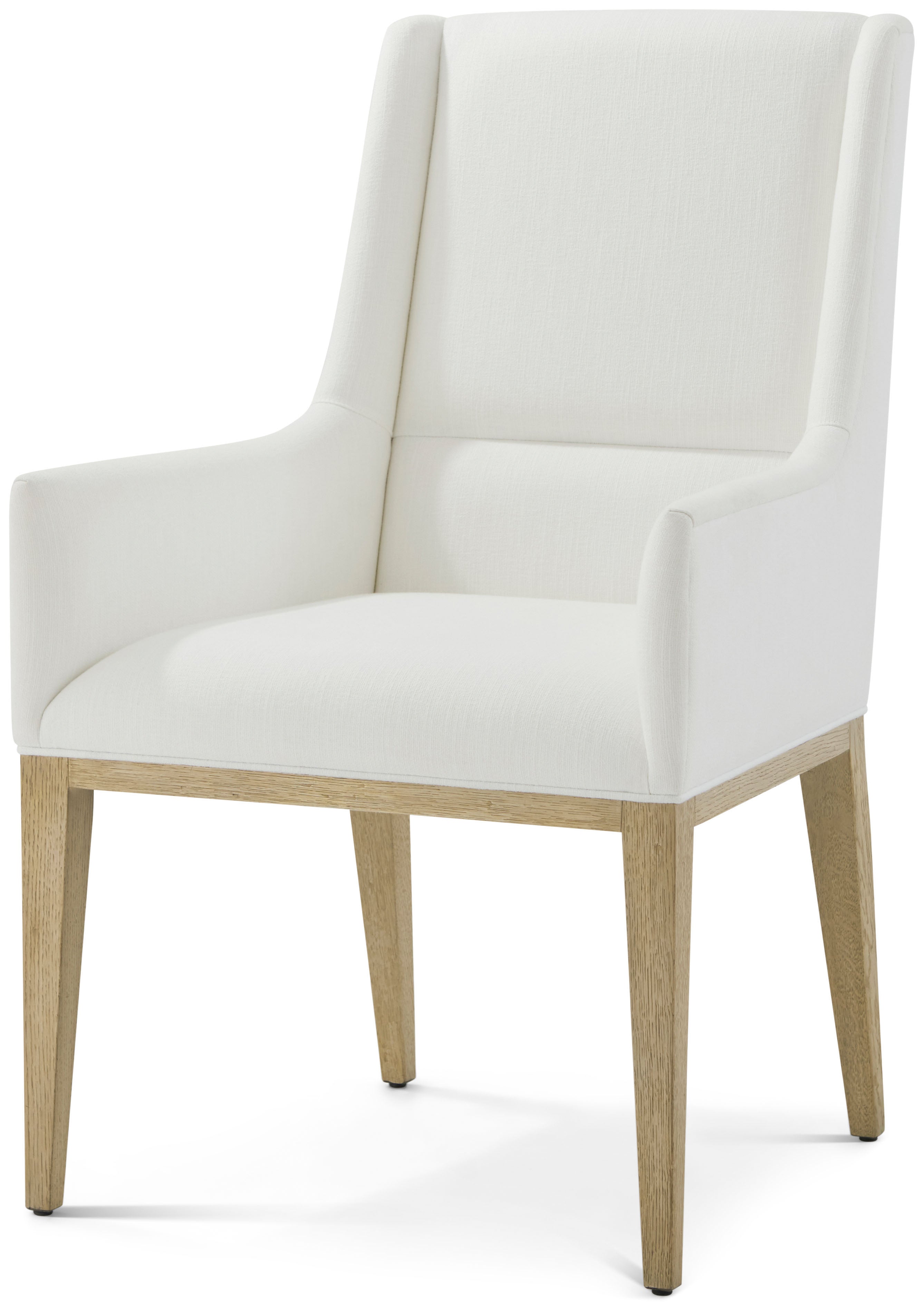 Balboa Upholstered Dining Armchair in VCF1882_Coastal_Grey / Oak Wood - Theodore Alexander