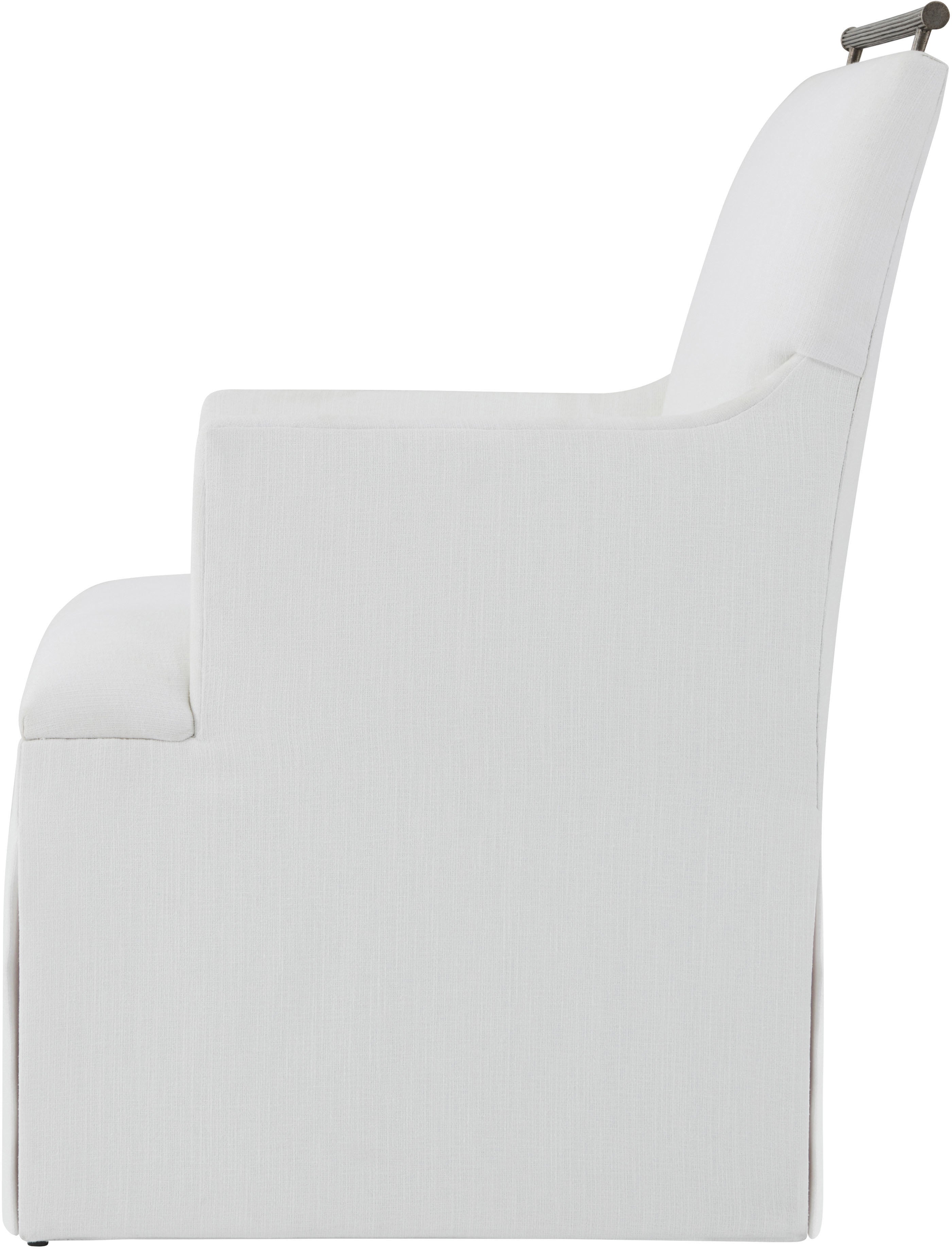 Balboa Upholstered Dining Armchair II – Dining Arm Chairs by Theodore Alexander | Sutter & Vale