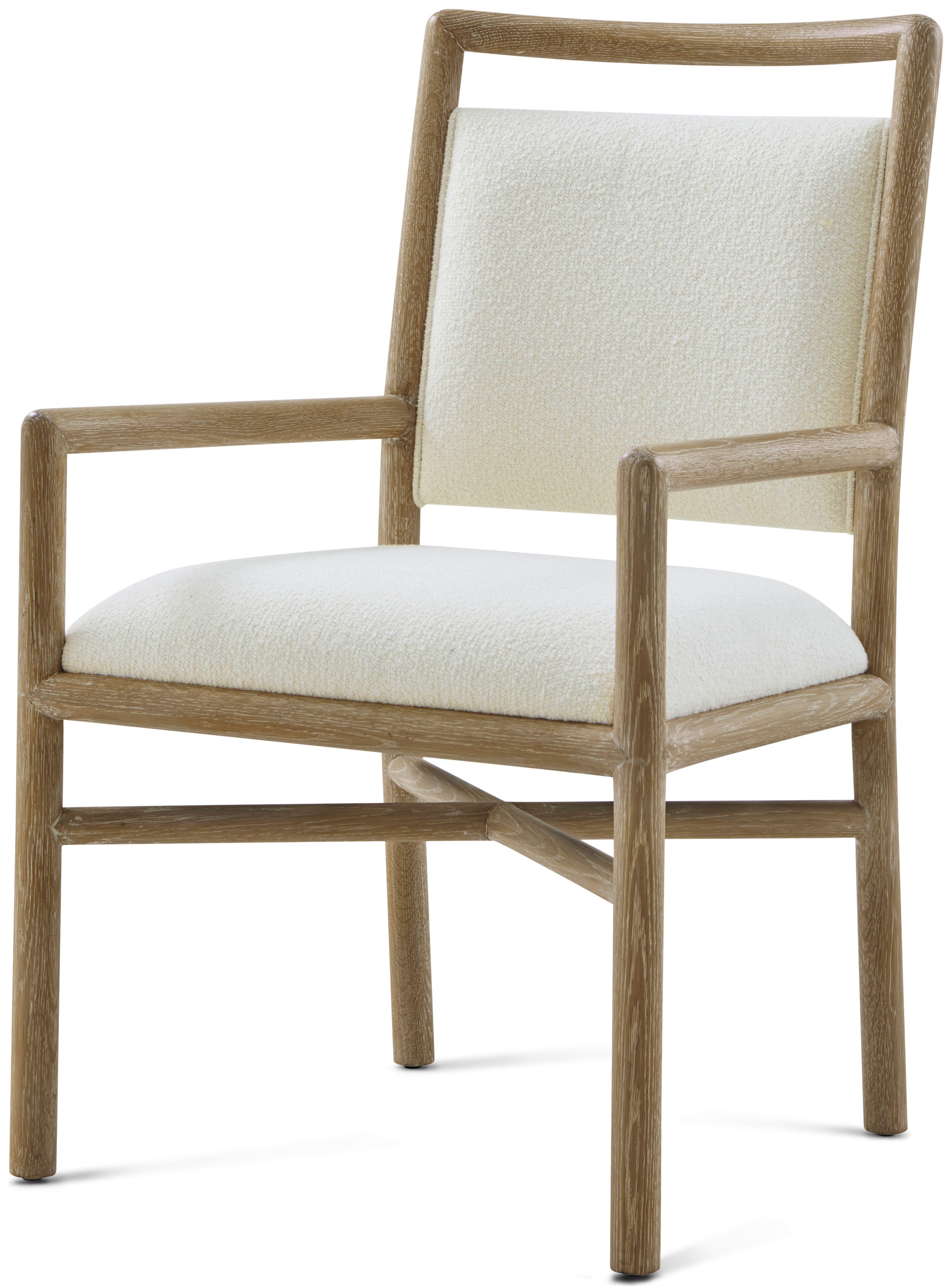 Montauk Upholstered Dining Armchair in Solid Wood - Theodore Alexander
