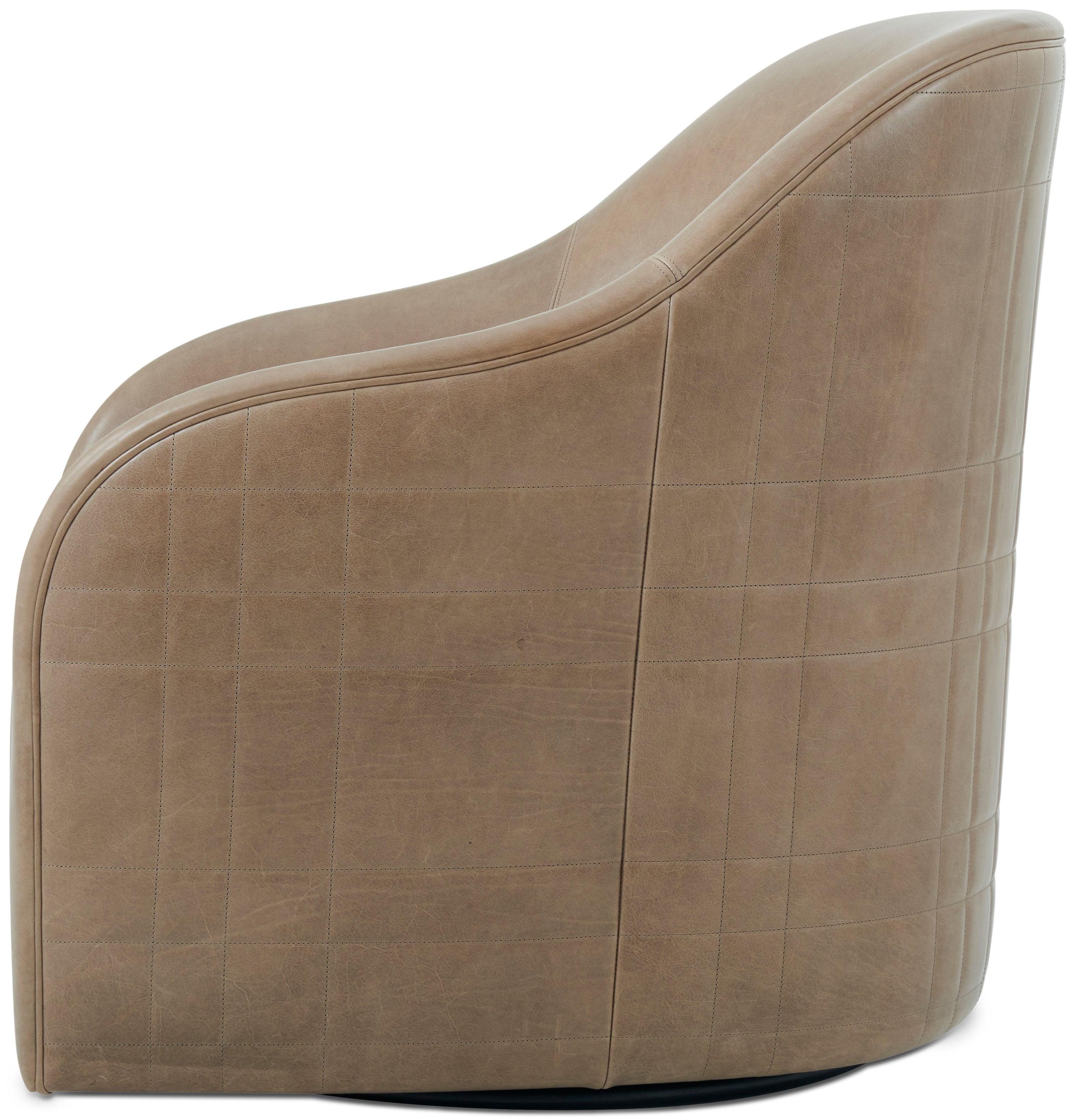 Tartan Perfect Brown Swivel Chair | Theodore Alexander | Sutter & Vale