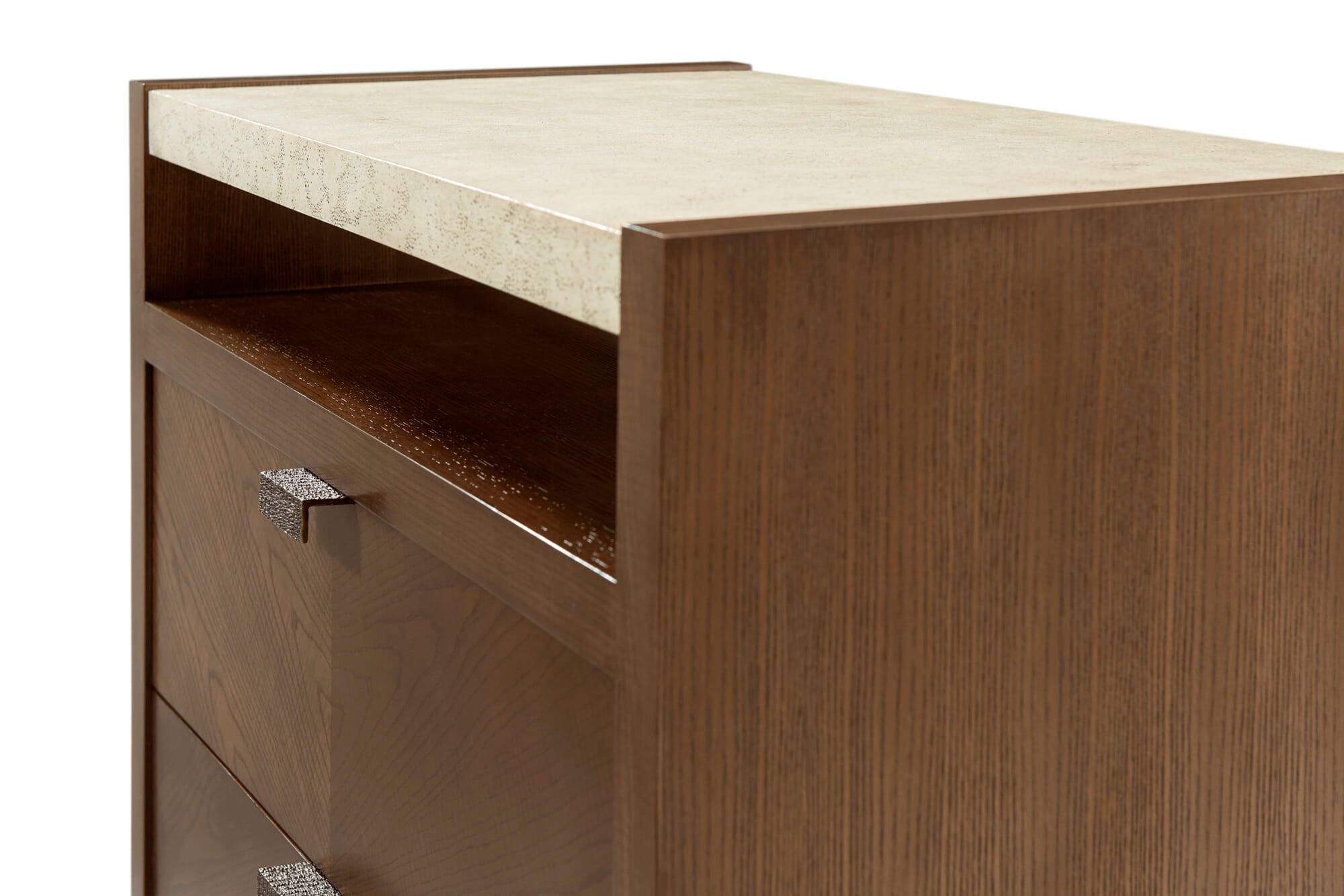 Catalina Two Drawer Nightstand – Nightstands by Theodore Alexander | Sutter & Vale