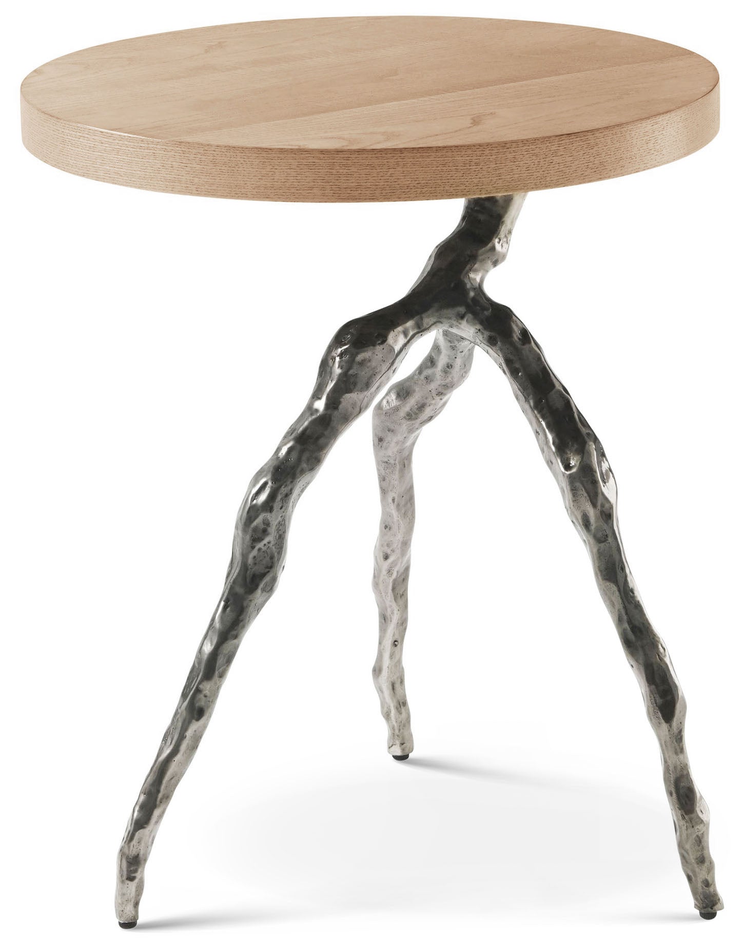 Catalina Branch Accent Table in PCF1176.1J2G_Dune_MCF552.A_Volcanic_Catalina / Veneer, Aluminium - Theodore Alexander