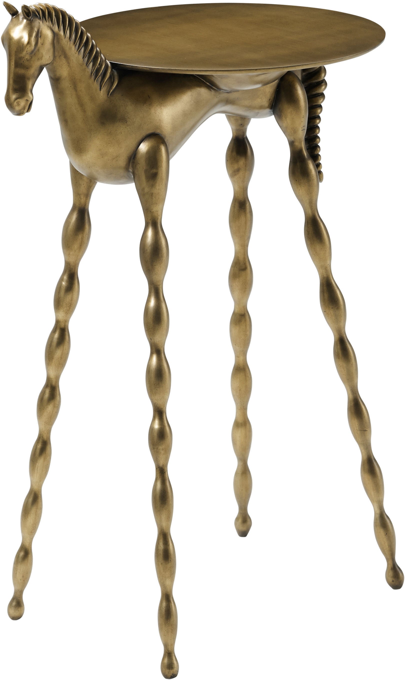 Troy Drink Table in Aluminium - Theodore Alexander