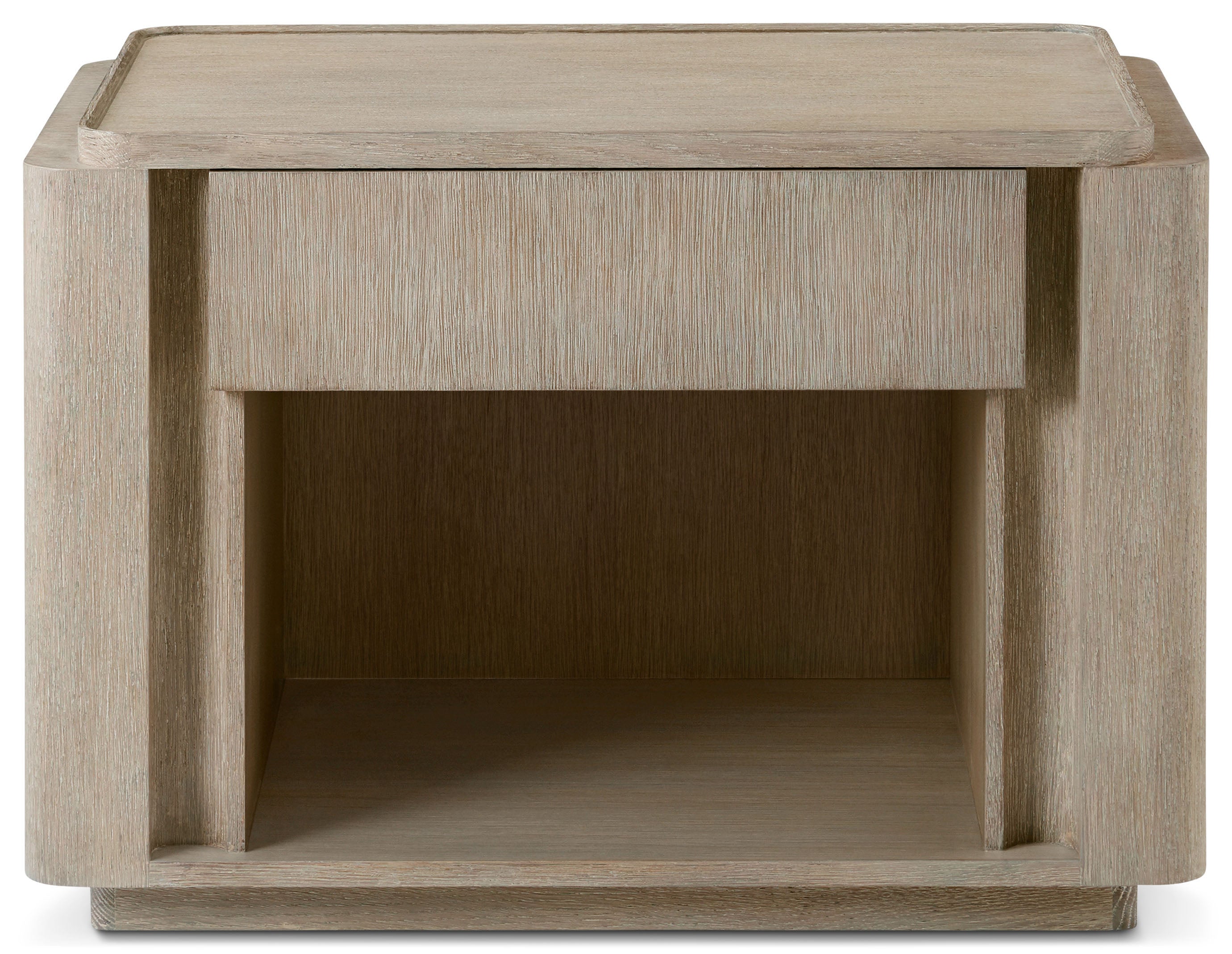 Repose Open Nightstand in PCF1175.1K2HA3F_Grey_Oak / Veneer - Theodore Alexander