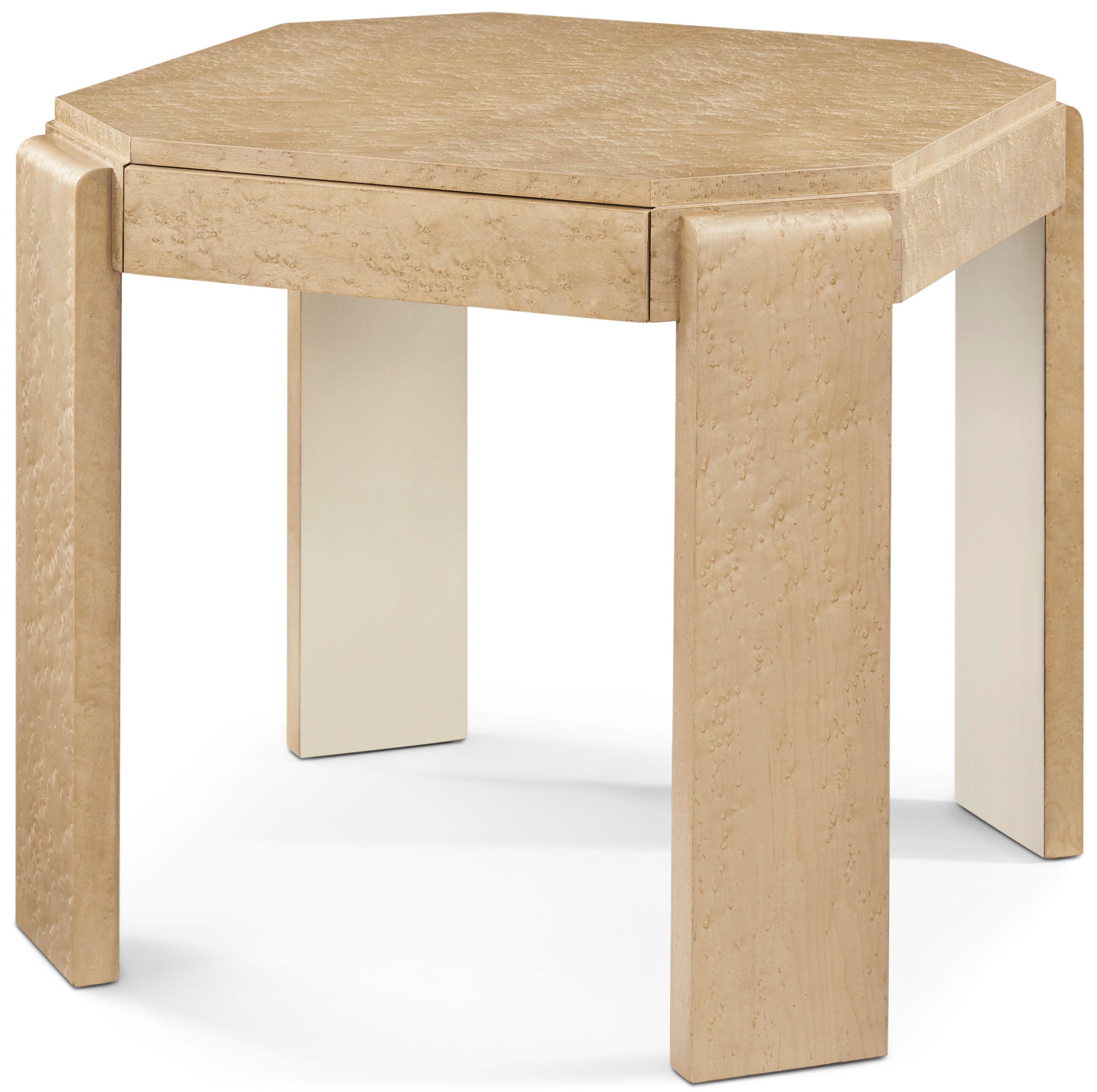 Origins Square Side Table in VCF1852_Sesame_MCF577.A_Starlight / Maple Veneer, Aluminium - Theodore Alexander