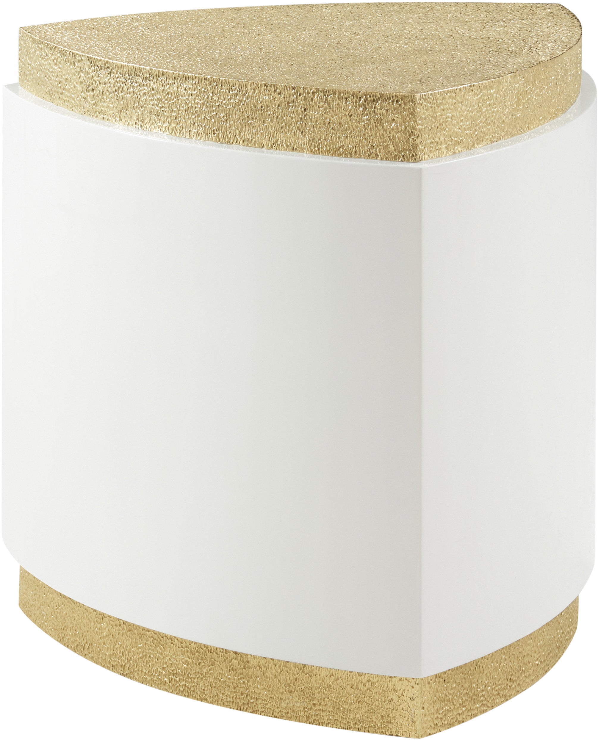 Judith Leiber Triangle Side Table in Brass - Theodore Alexander