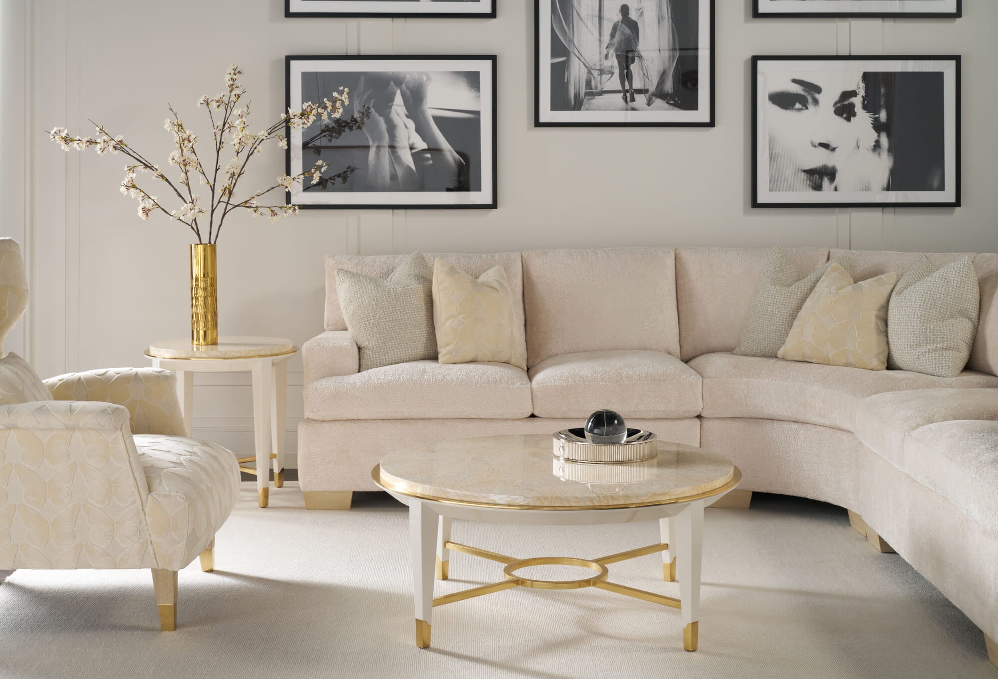 Judith Leiber Round Side Table – Side Tables by Theodore Alexander | Sutter & Vale