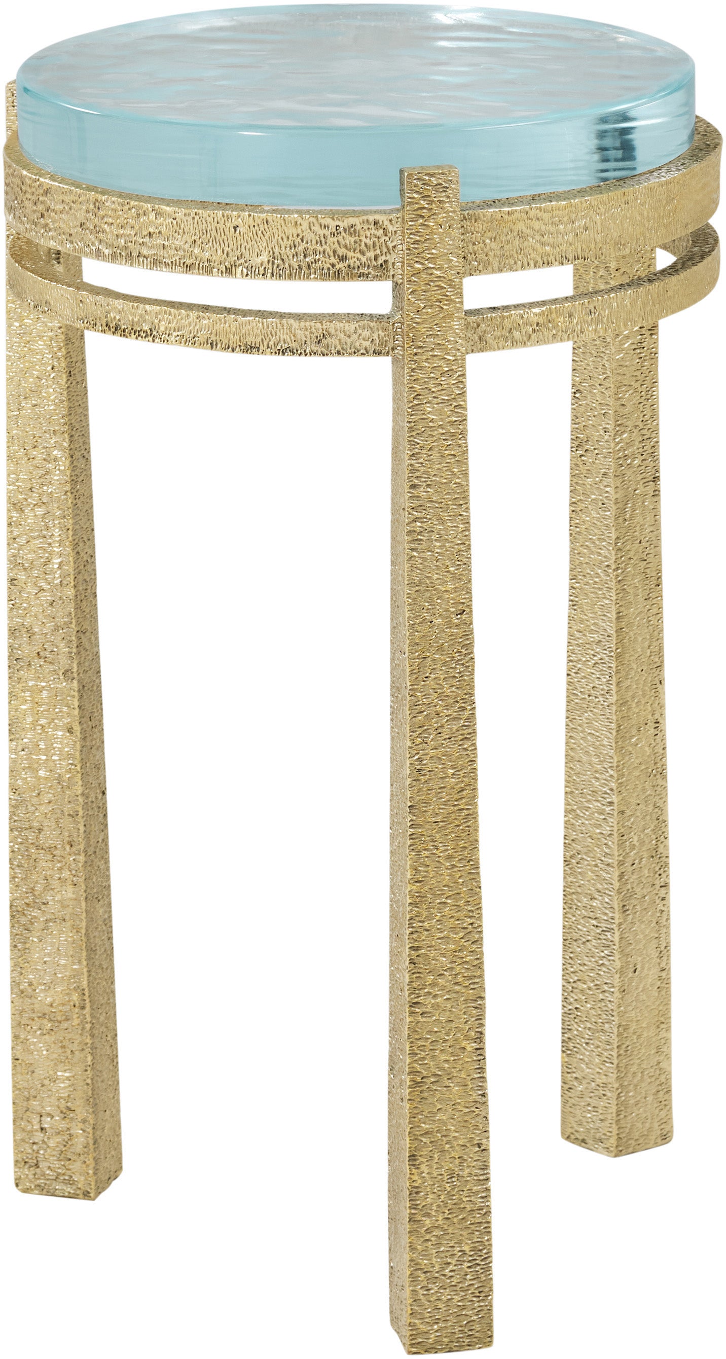 Judith Leiber Accent Table II in Brass, Glass - Theodore Alexander
