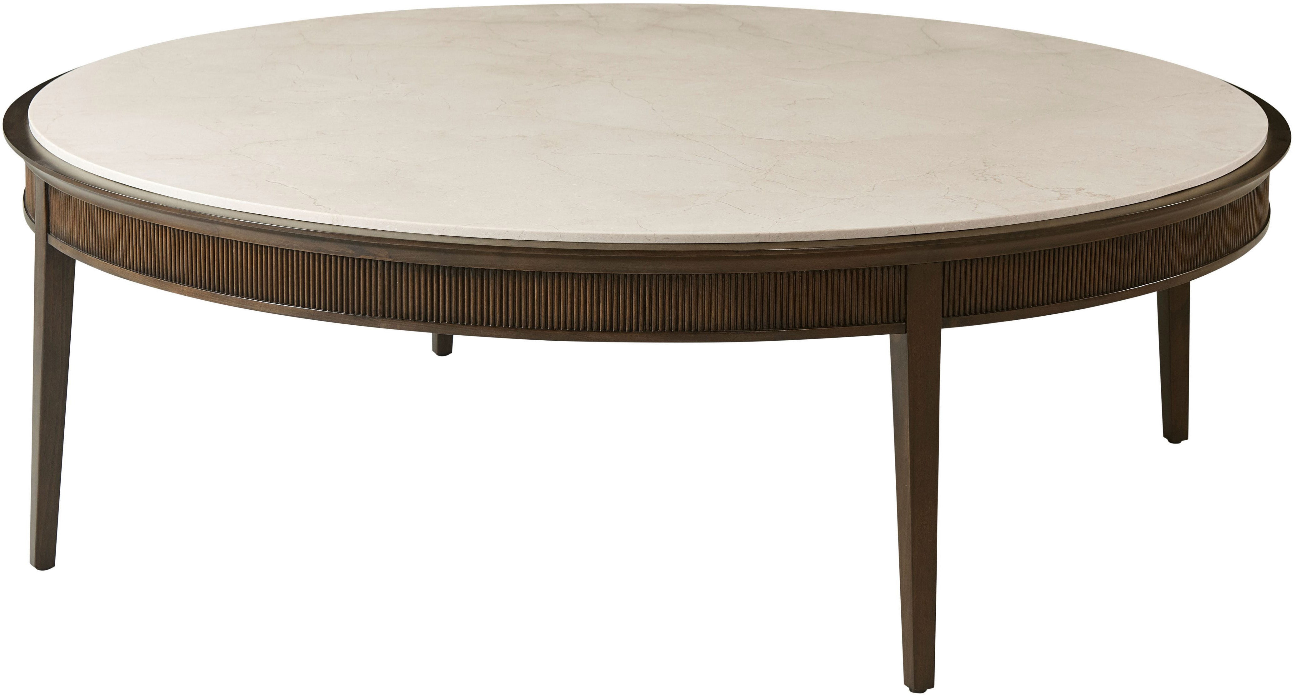 Lido Round Cocktail Table in VCF1736.2G_Bistre / Wood, Maple - Theodore Alexander