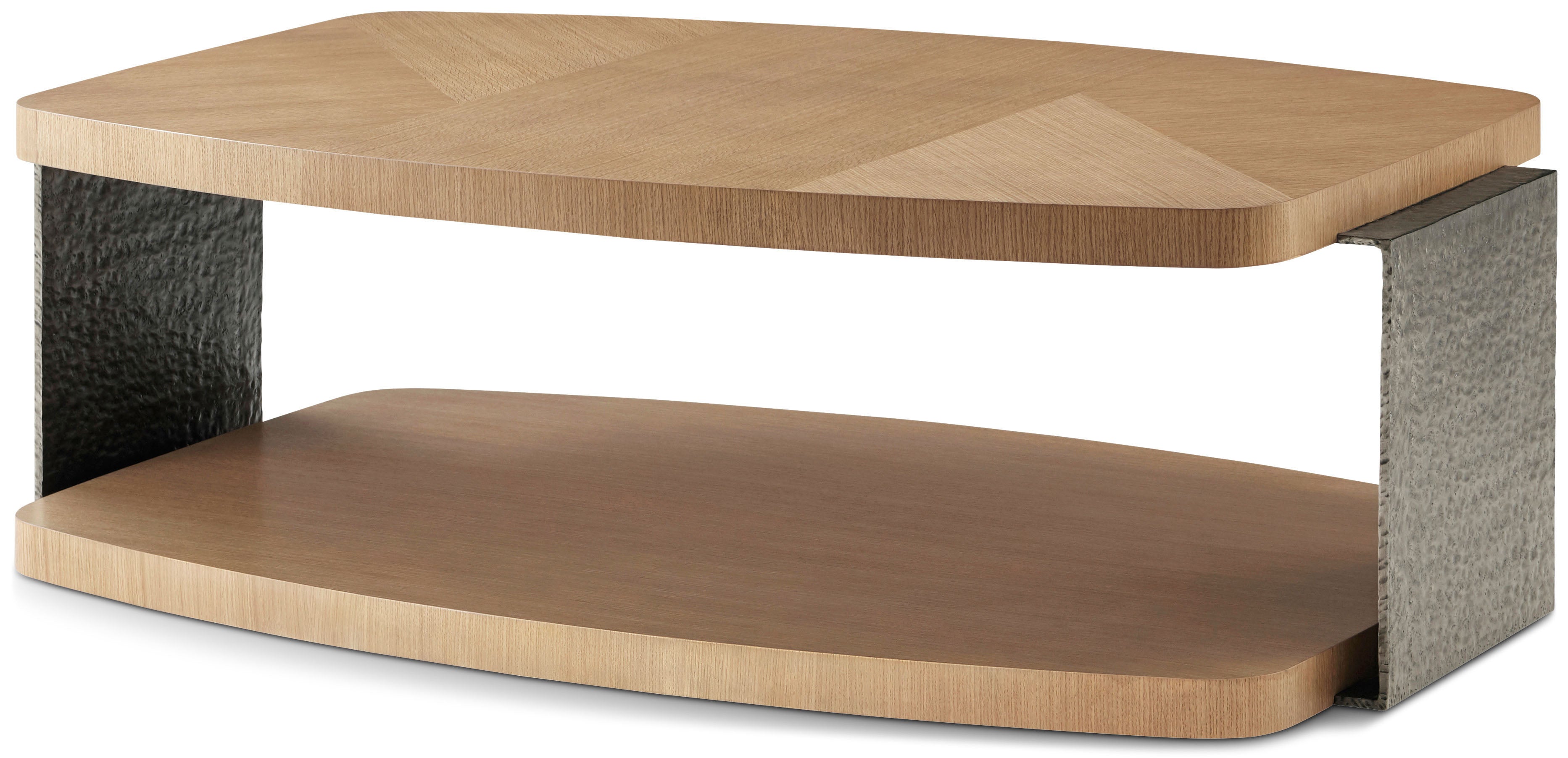 Essence Cocktail Table in VCF1792_Blonde_MCF552.A_Volcanic_Essence / Aluminium, Veneer - Theodore Alexander