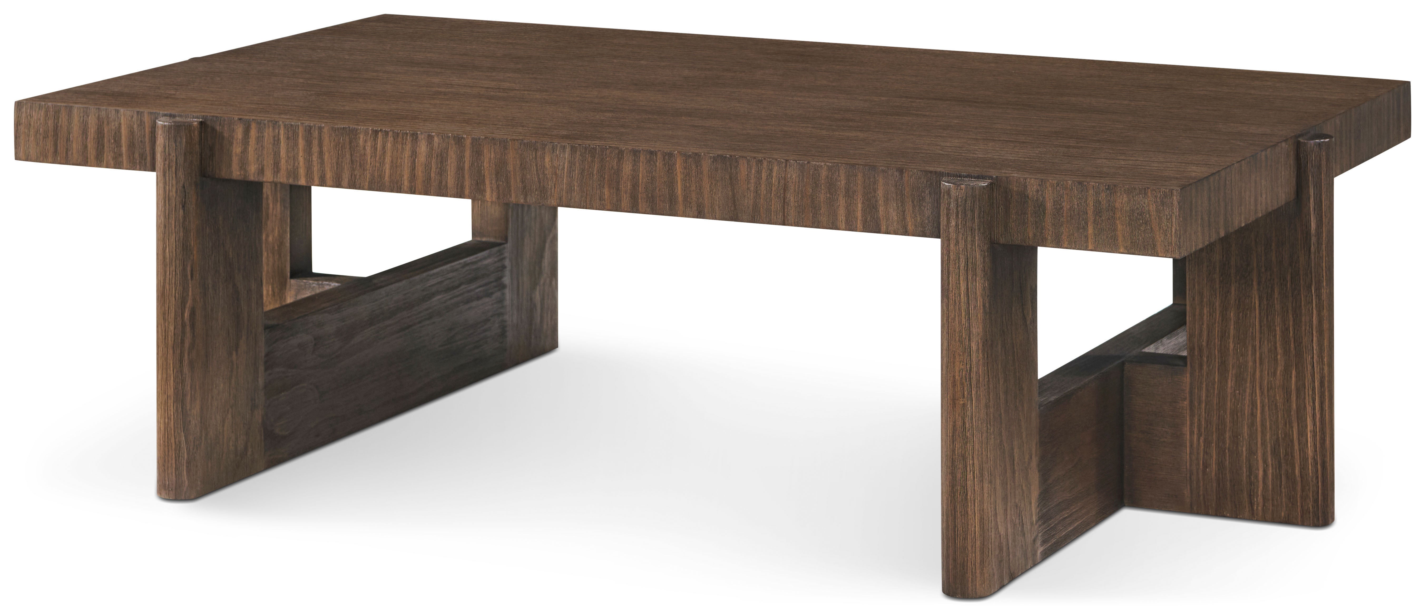 Urbane Cocktail Table in Pine Wood, Pine Veneer - Theodore Alexander