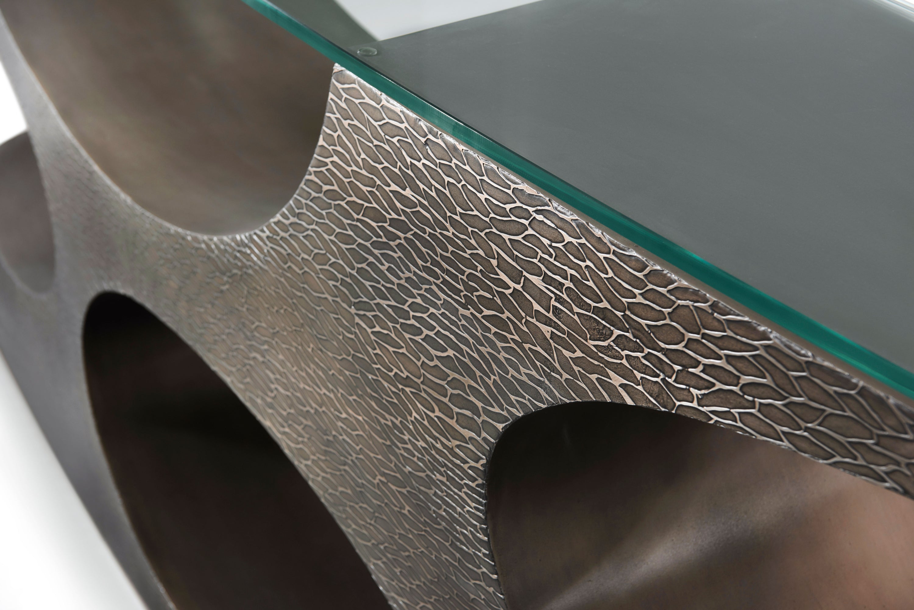 Essence Metal Console – Console Tables by Theodore Alexander | Sutter & Vale