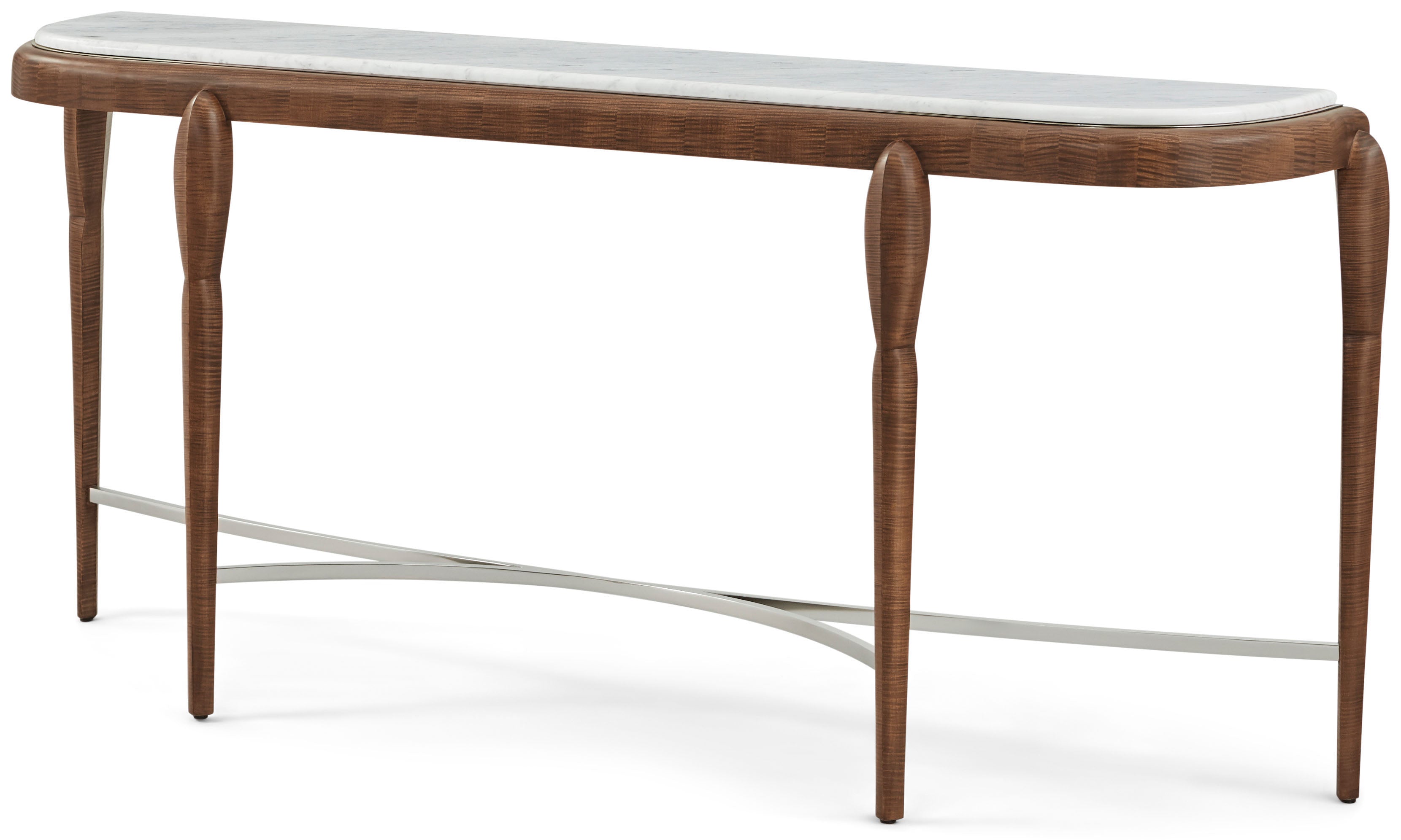 Origins Console Table in VCF1853_Landmark_MCF577.B_Starlight / Sycamore Veneer, Brass, Marble - Theodore Alexander