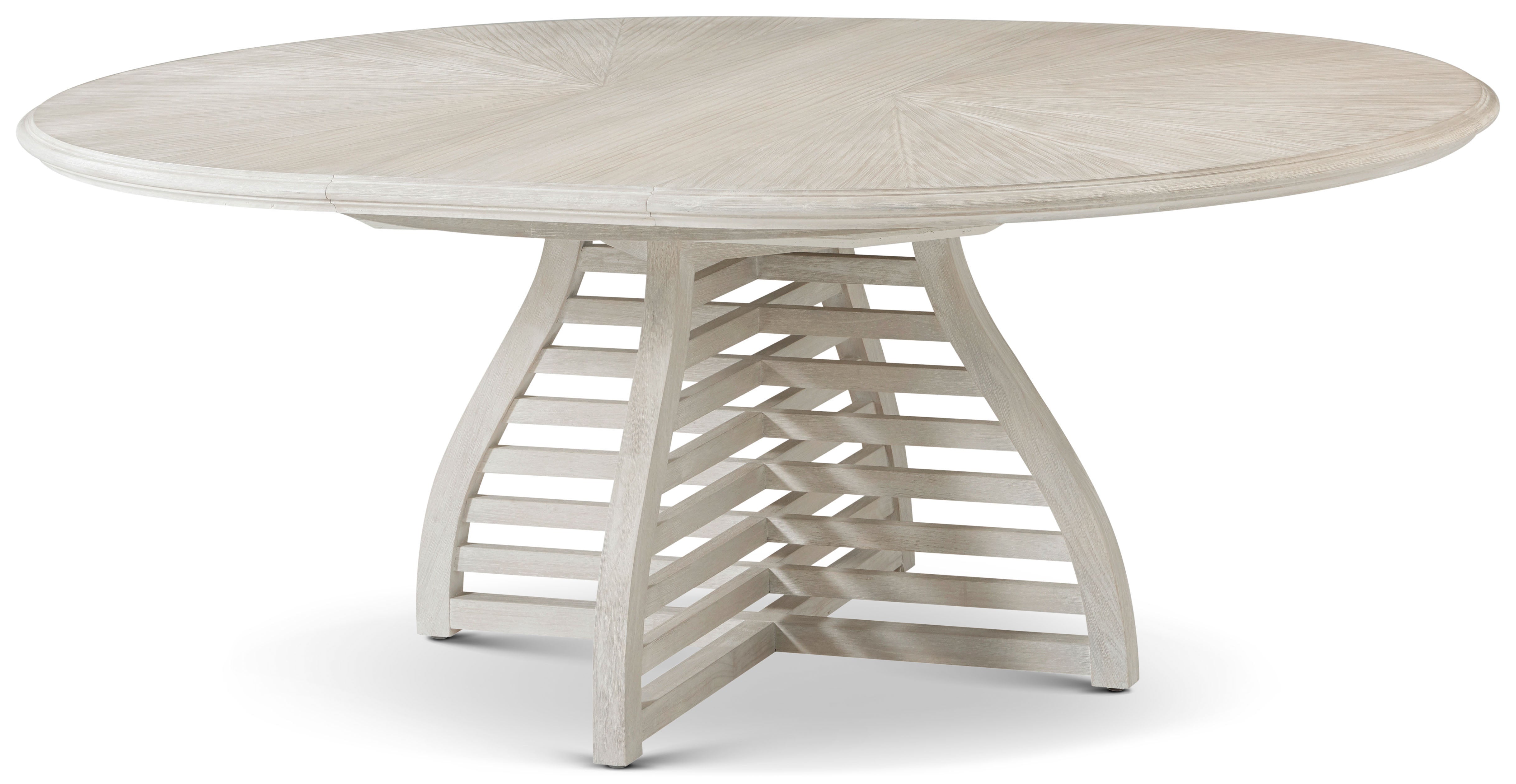 Breeze Slatted Extending Dining Table in PCF1168.1C2HA3F_Sea_Salt / Pine Wood, Pine Veneer - Theodore Alexander