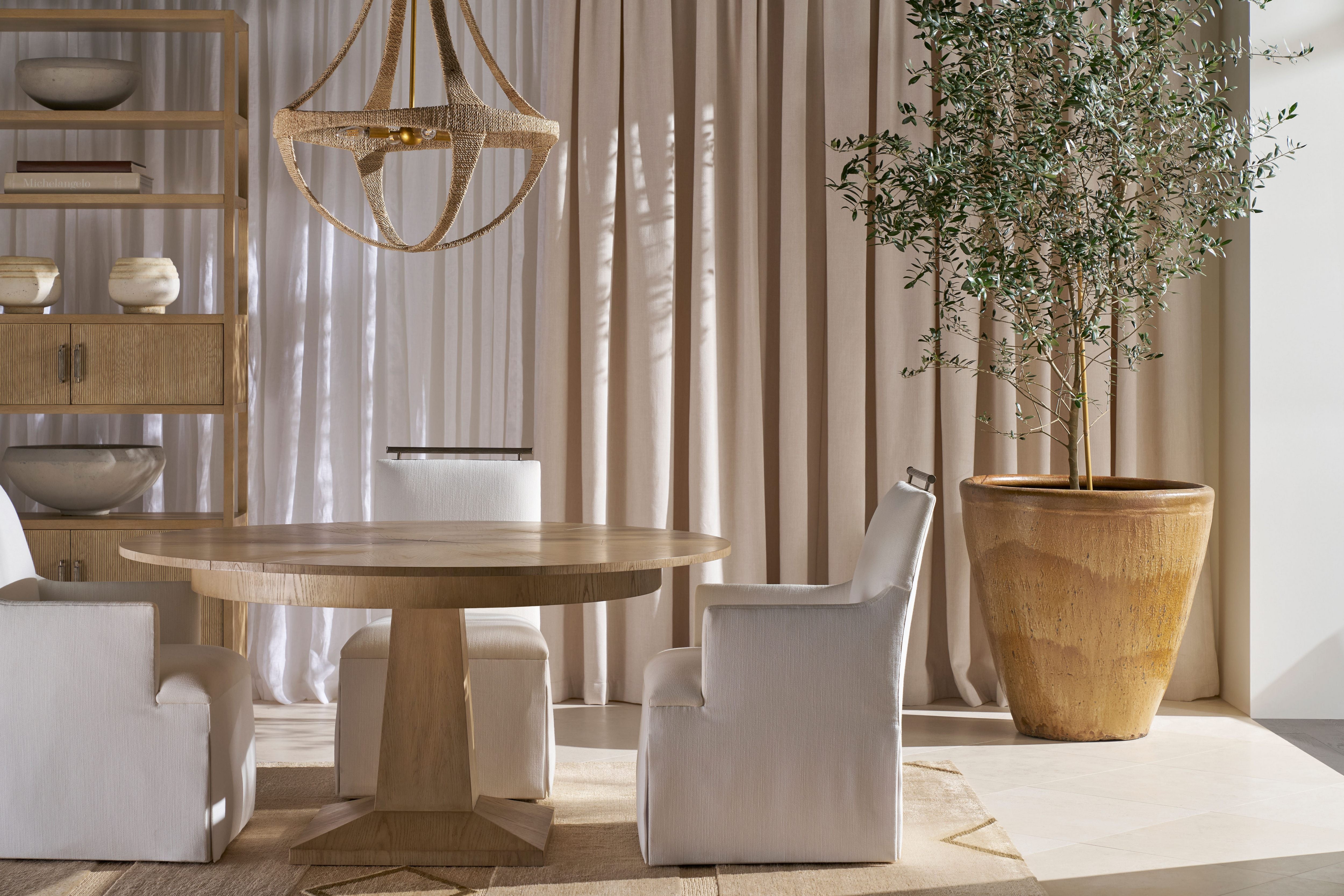 Balboa Jupe Dining Table – Round Dining Tables by Theodore Alexander | Sutter & Vale