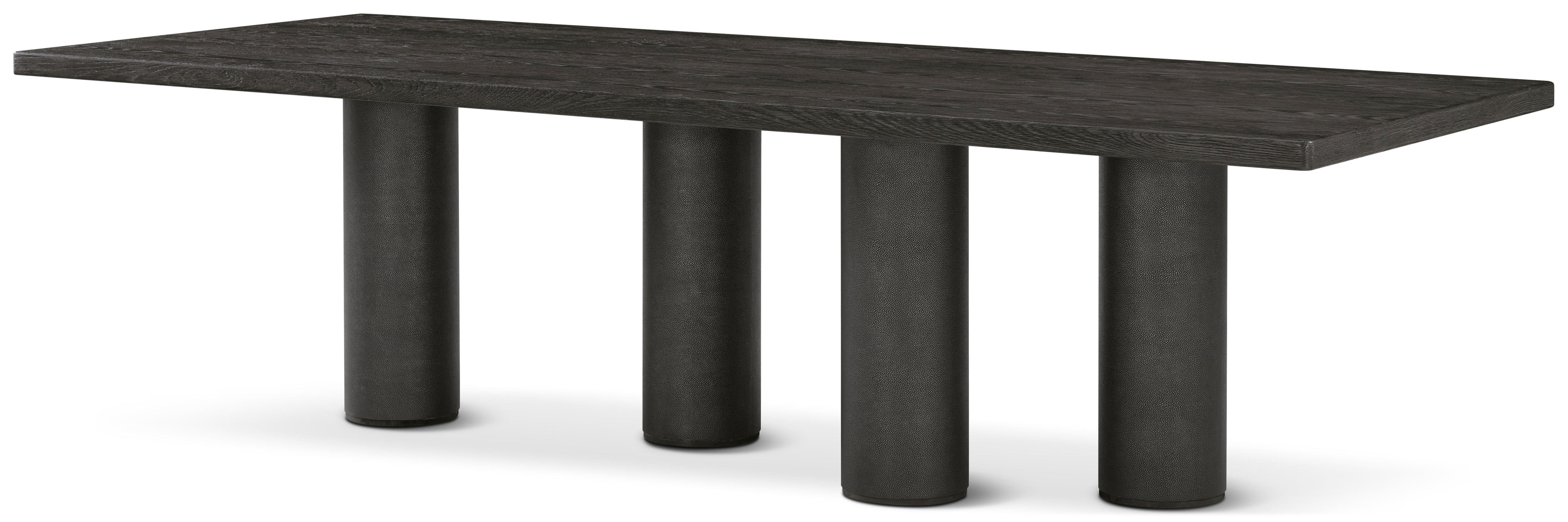 Maxwell Rectangular Dining Table in Solid Wood, Veneer, Shagreen - Theodore Alexander