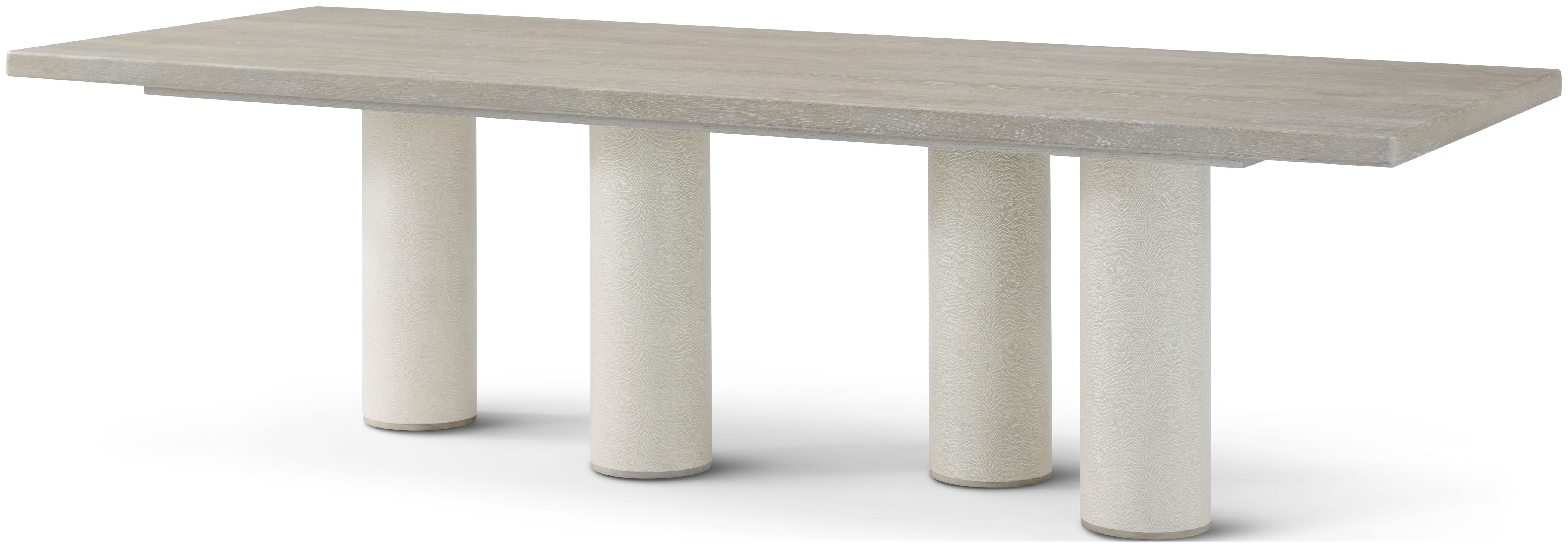 Maxwell Rectangular Dining Table in Solid Wood, Veneer, Shagreen - Theodore Alexander