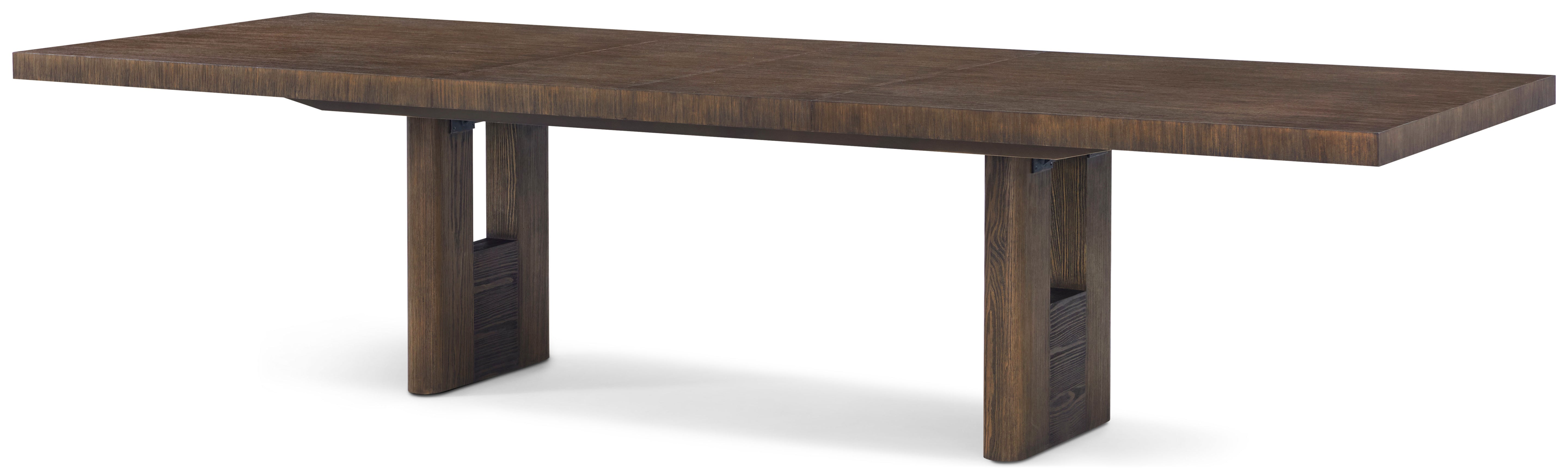 Urbane Rectangular Extension Dining Table in Pine Wood, Pine Veneer - Theodore Alexander