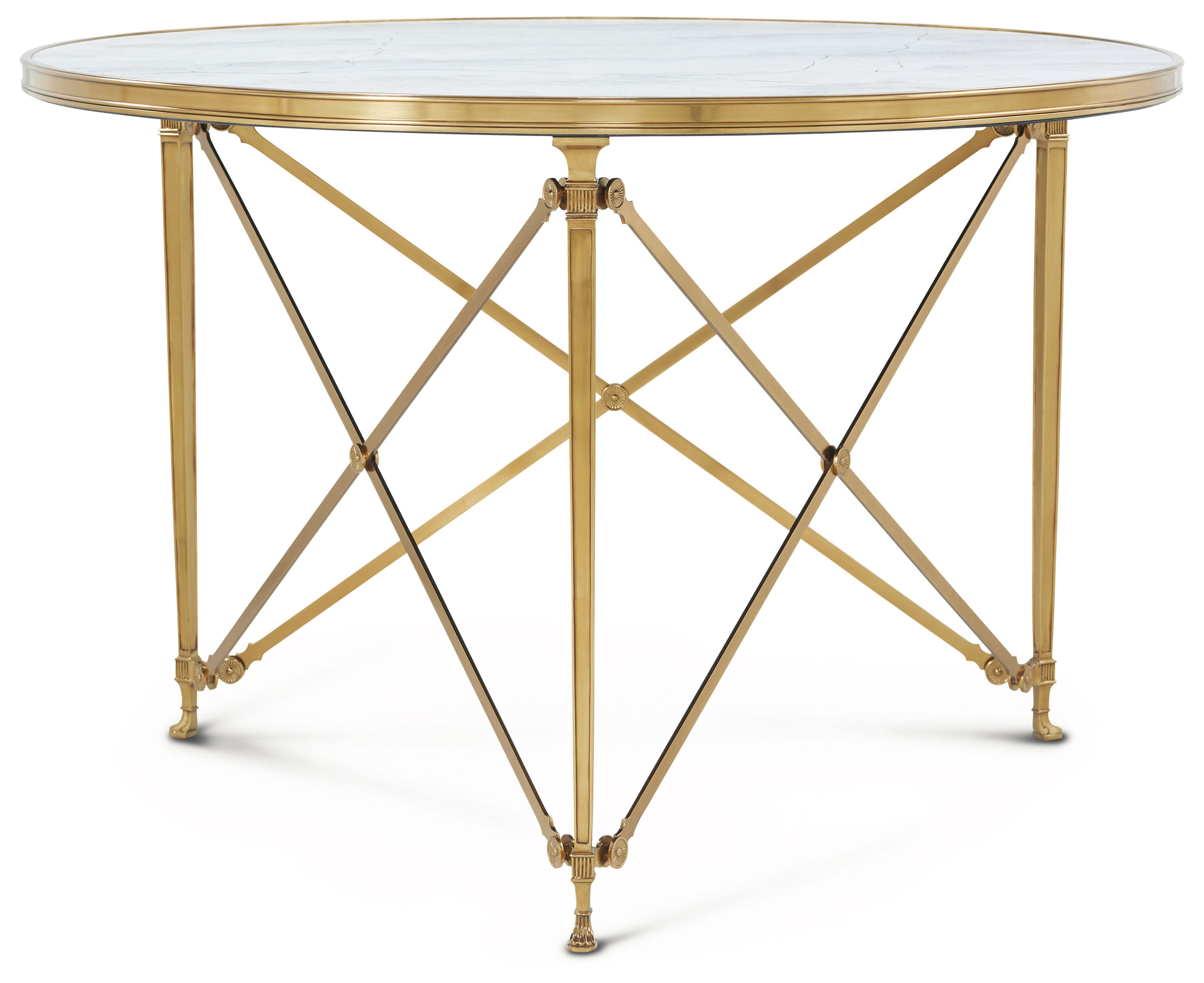Spencer London Round Brass Center Table II | Theodore Alexander | Sutter & Vale