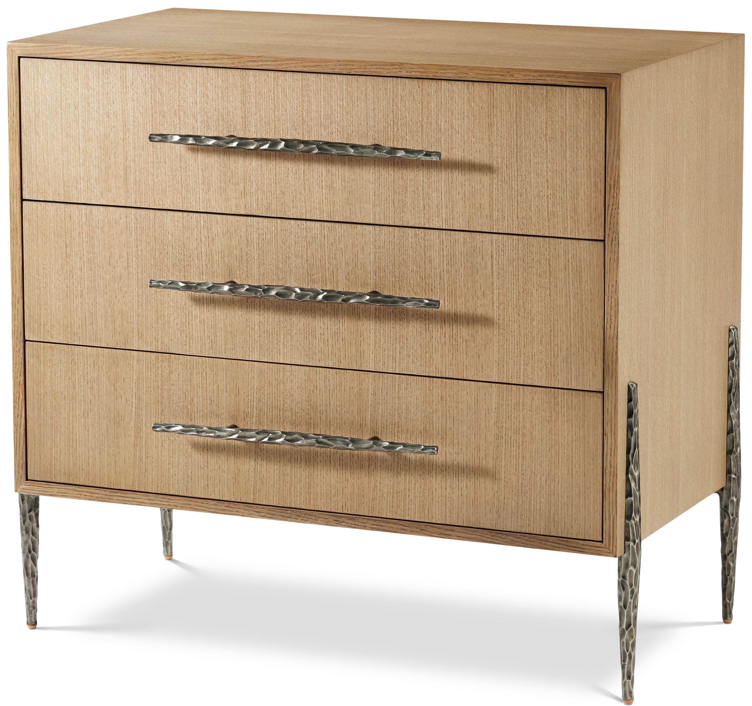 Essence Three Drawer Nightstand – Nightstands by Theodore Alexander | Sutter & Vale