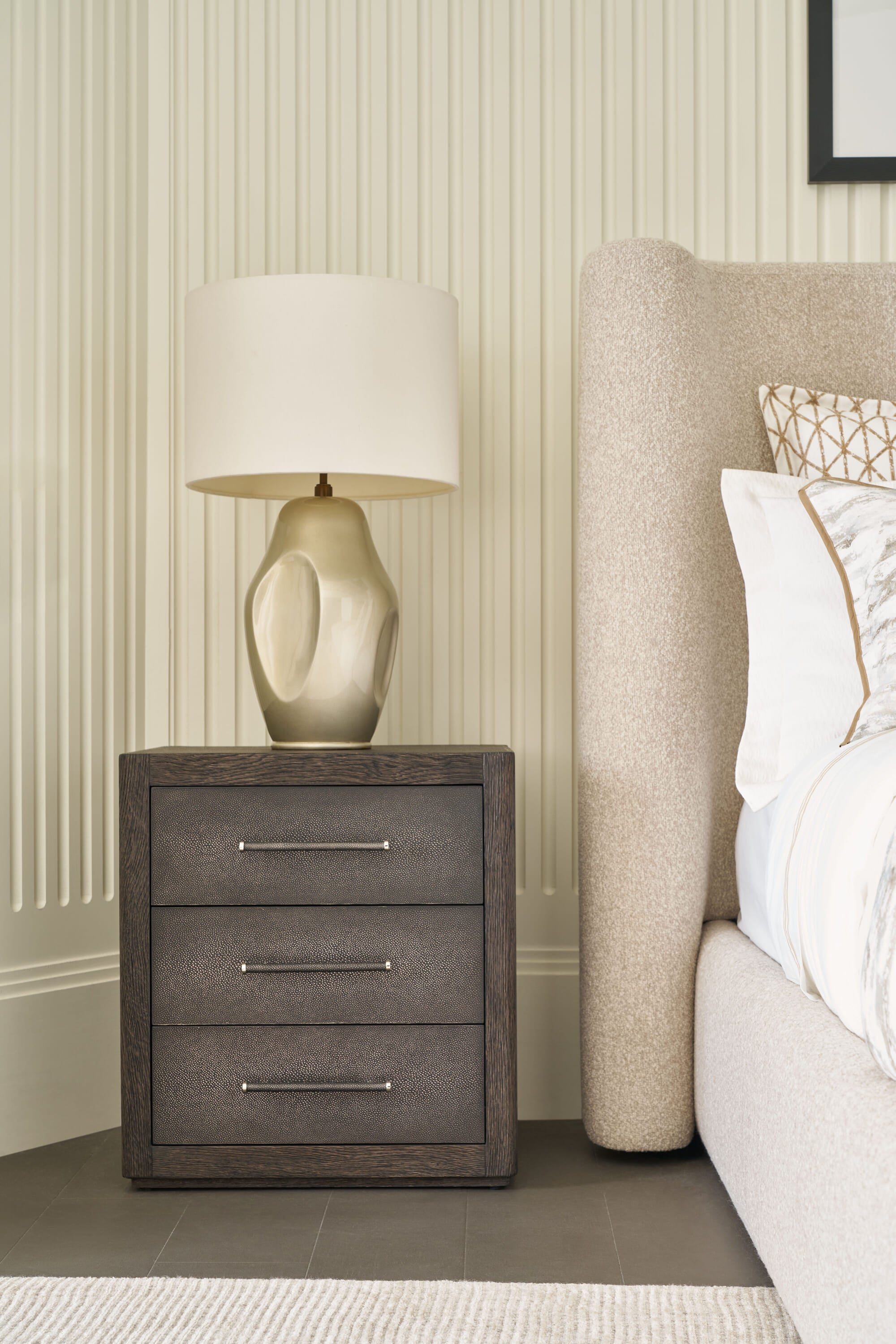 Maxwell 3-Drawer Nightstand – Nightstands by Theodore Alexander | Sutter & Vale
