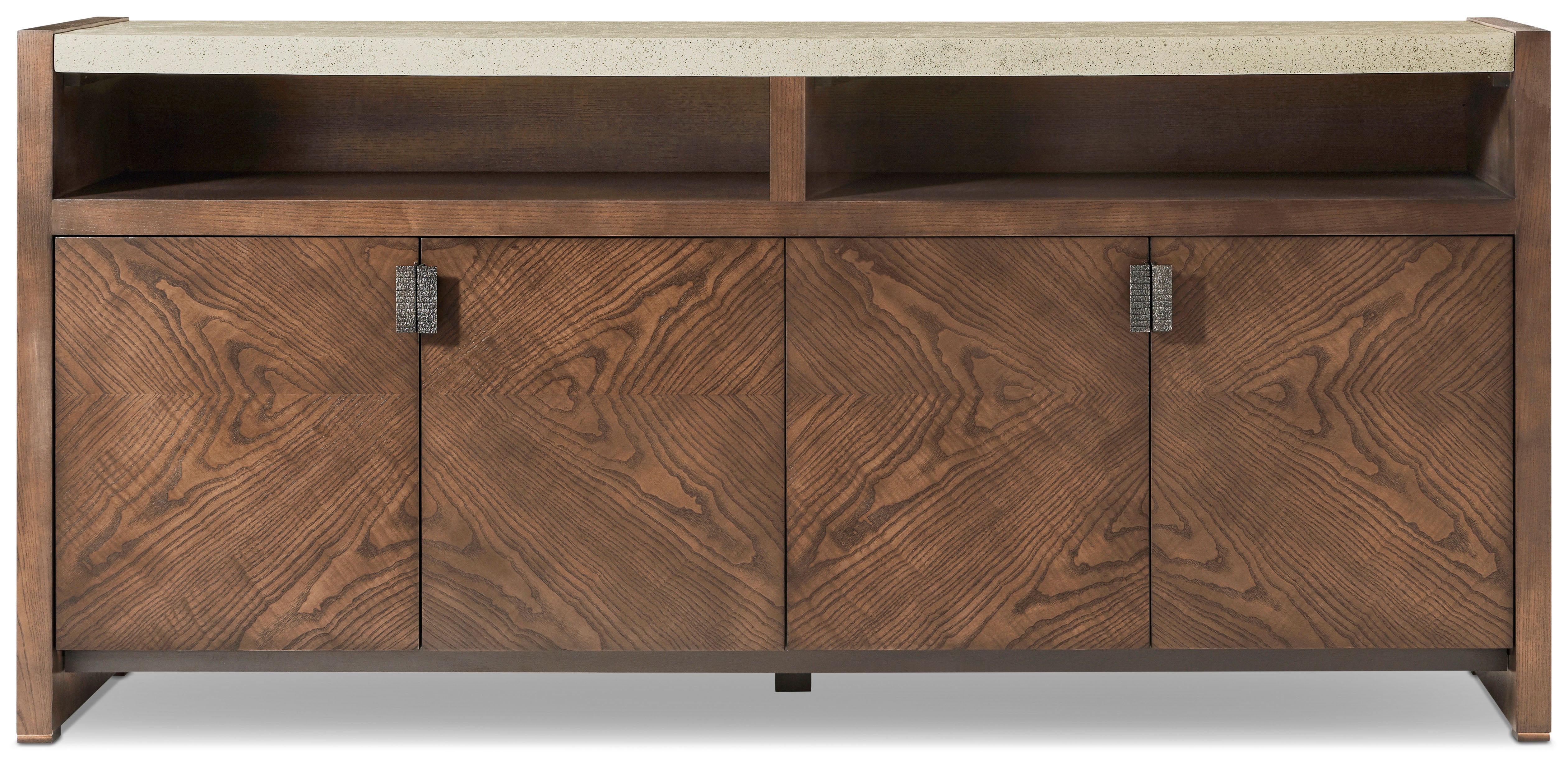 Catalina Media Cabinet in PCF1177.1J2G_Earth_FCF211_Mineral / Veneer, Aluminium, Composite - Theodore Alexander