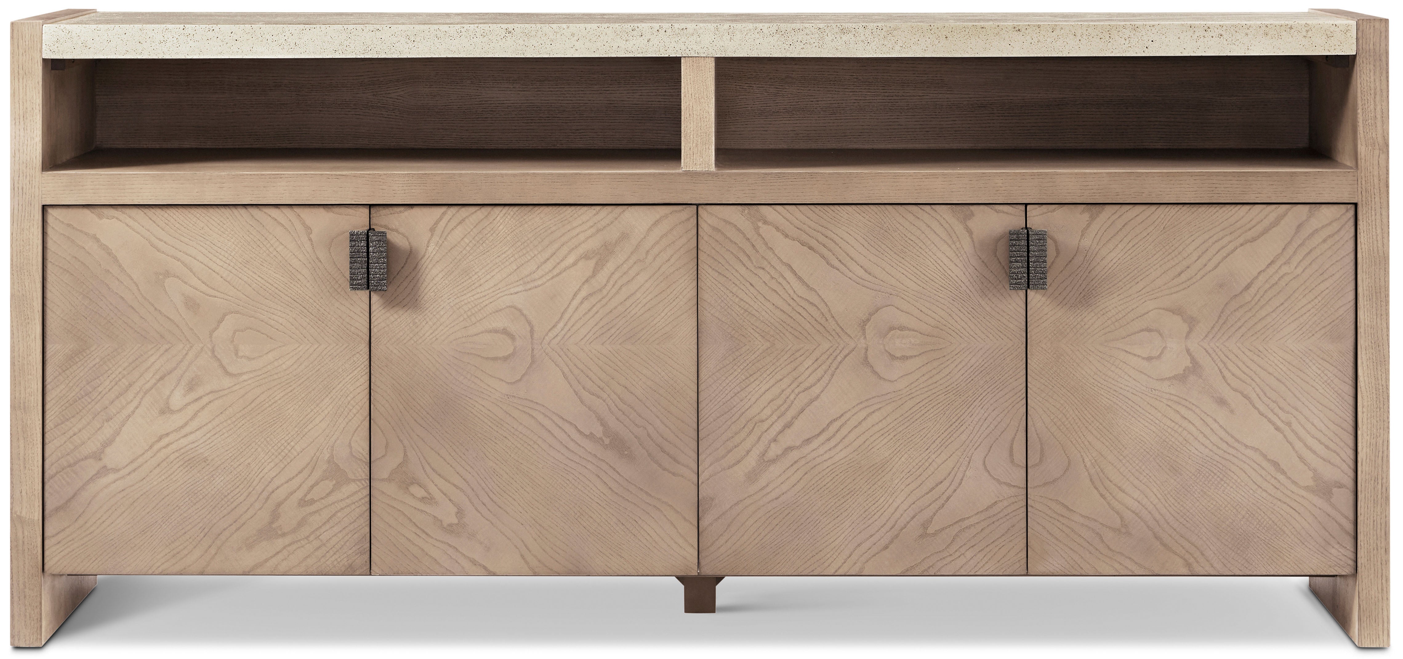 Catalina Media Cabinet in PCF1176.1J2G_Dune_FCF211_Mineral / Veneer, Aluminium, Composite - Theodore Alexander