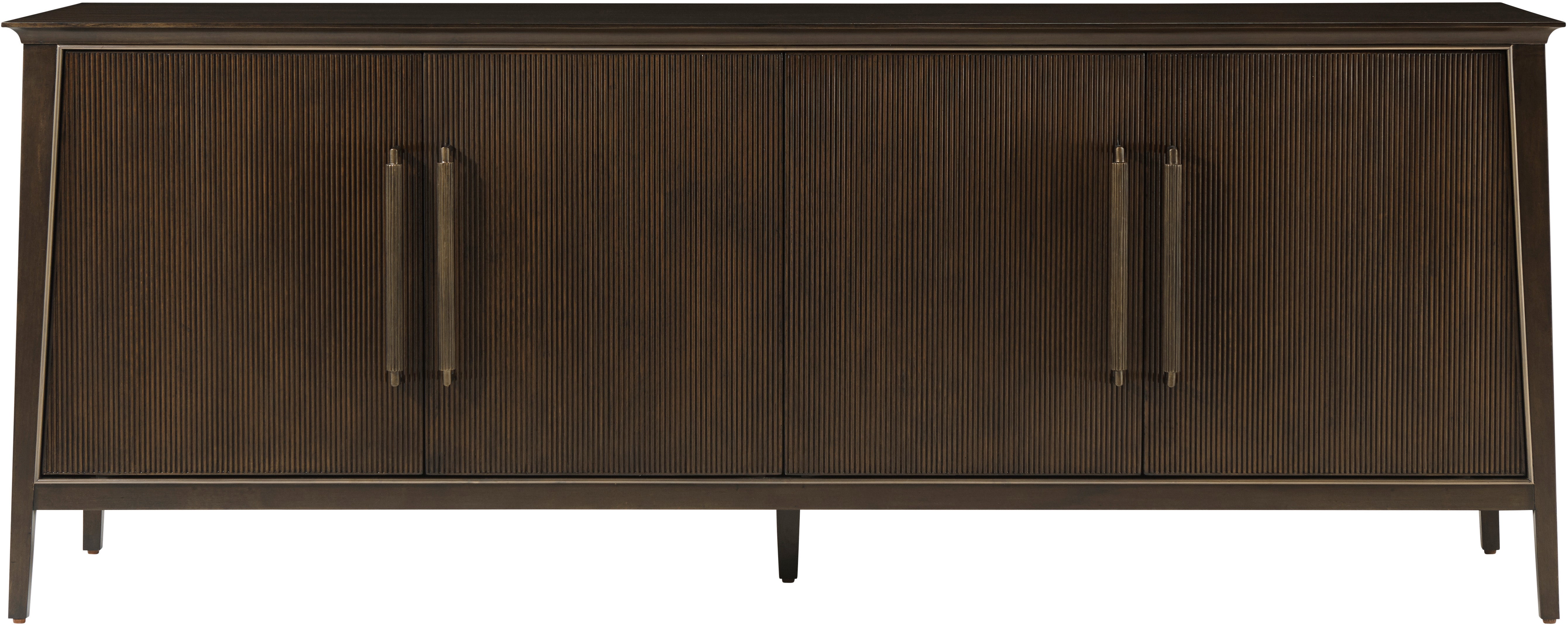 Lido Credenza in VCF1736.2G_Bistre_MCF238.A / Wood, Aluminium - Theodore Alexander