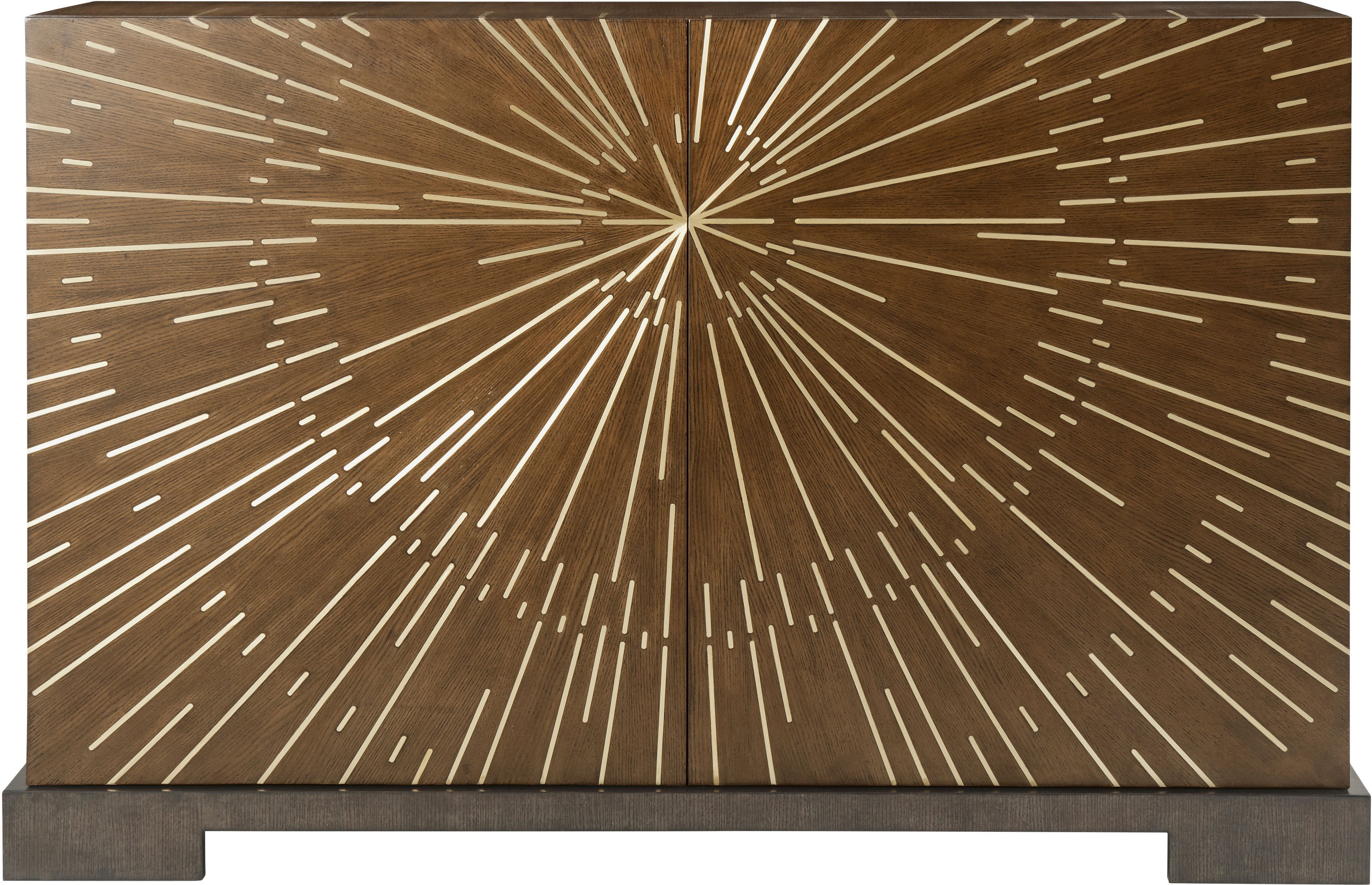 Stella Chest in Veneer, Brass - Theodore Alexander