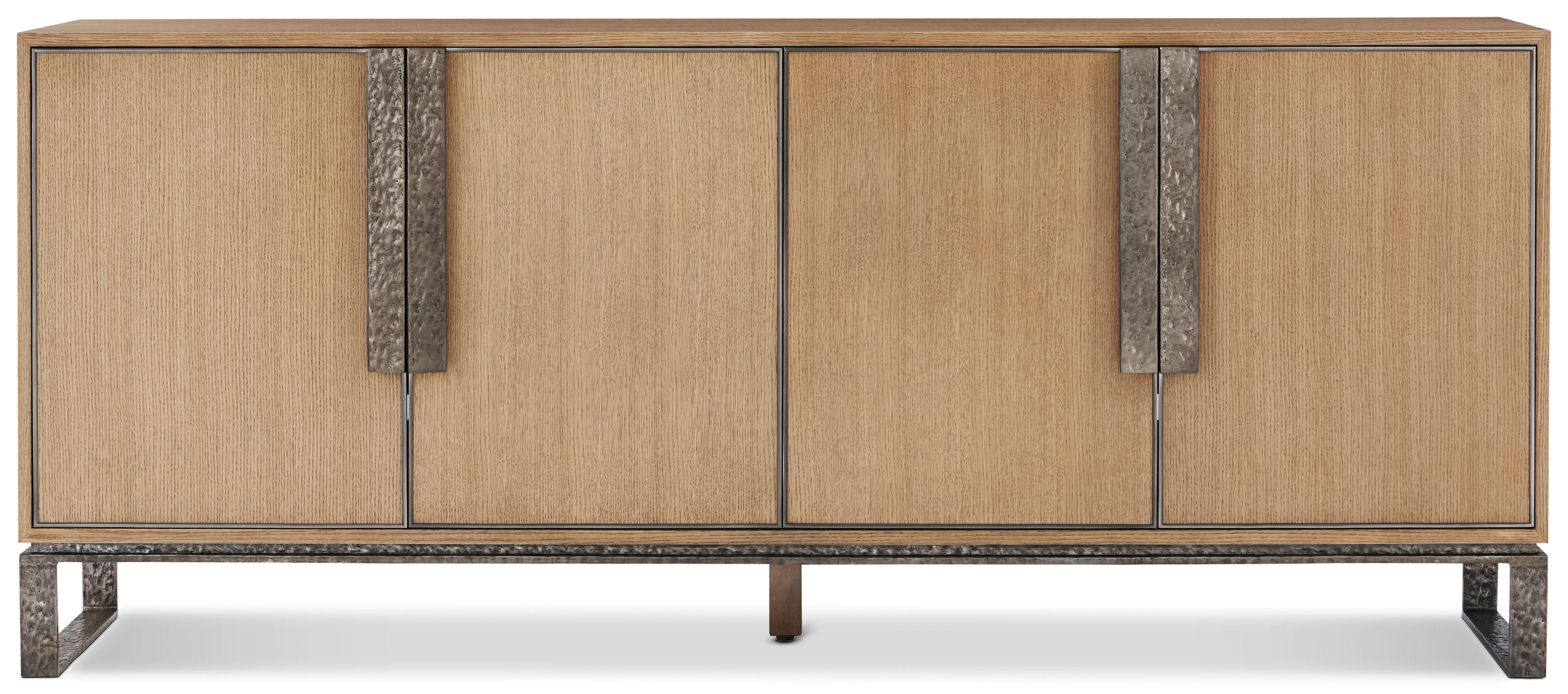 Essence Media Cabinet in VCF1792_Blonde_MCF552.A_Volcanic_Essence / Aluminium, Veneer - Theodore Alexander
