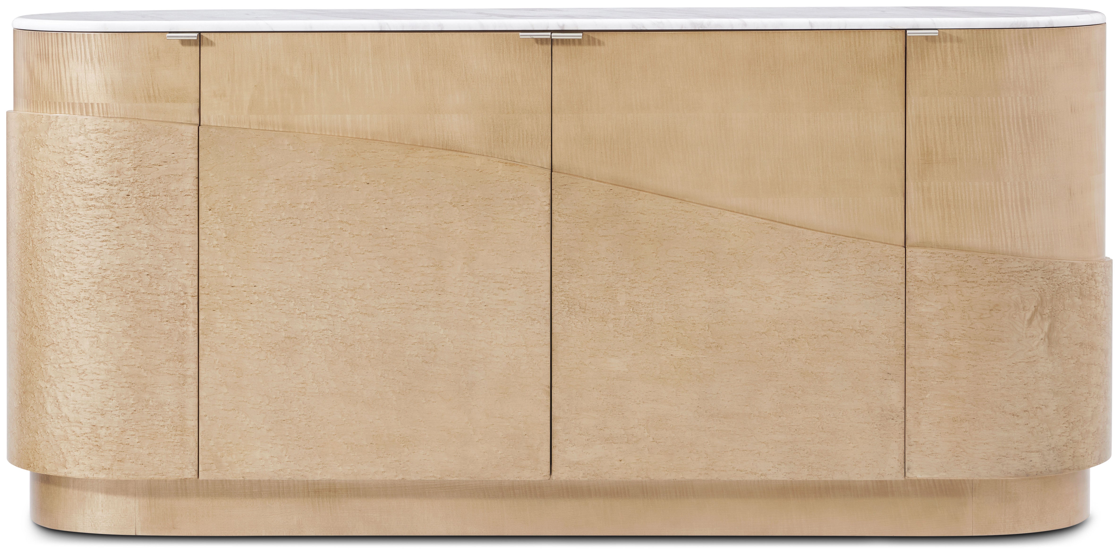 Origins Buffet in VCF1851_Sesame_VCF1852_Sesame_MCF577.B_Starlight / Maple Veneer, Sycamore Veneer, Brass, Marble - Theodore Alexander