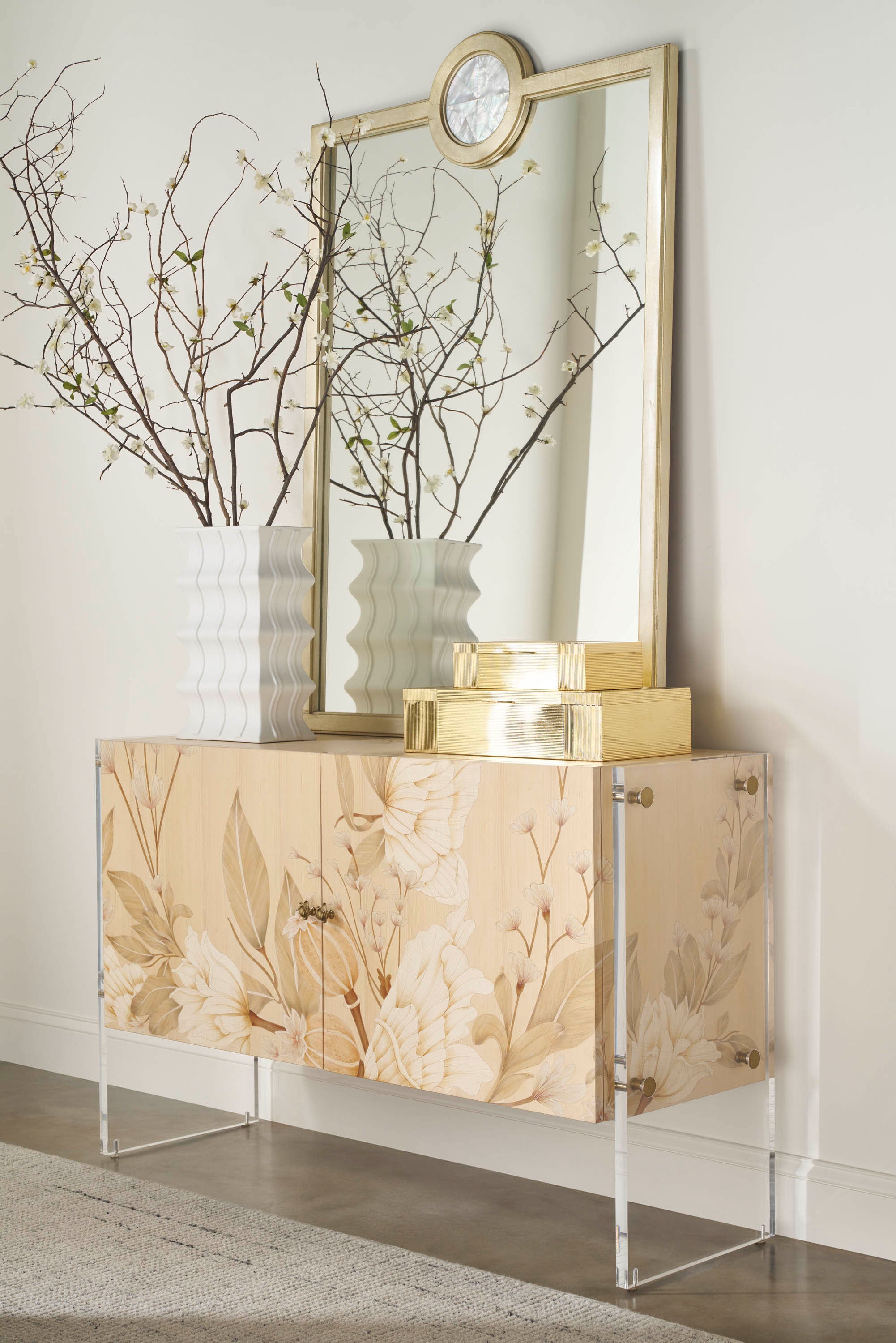 Bouquet 2-Door Cabinet – Cabinets & Storage by Theodore Alexander | Sutter & Vale