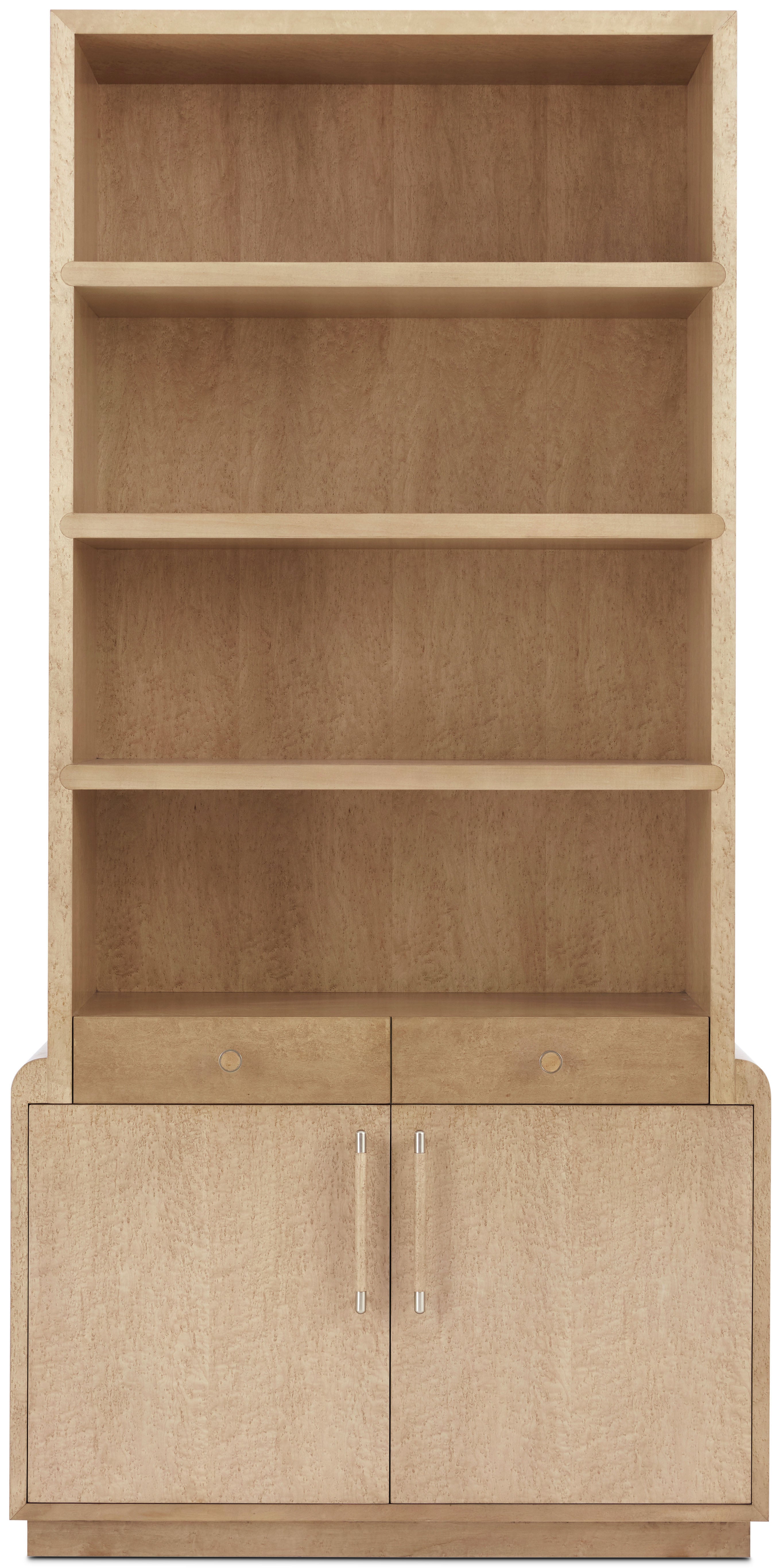 Origins Bookcase in VCF1851_Sesame_VCF1852_Sesame_MCF577.B_Starlight / Maple Veneer, Brass - Theodore Alexander
