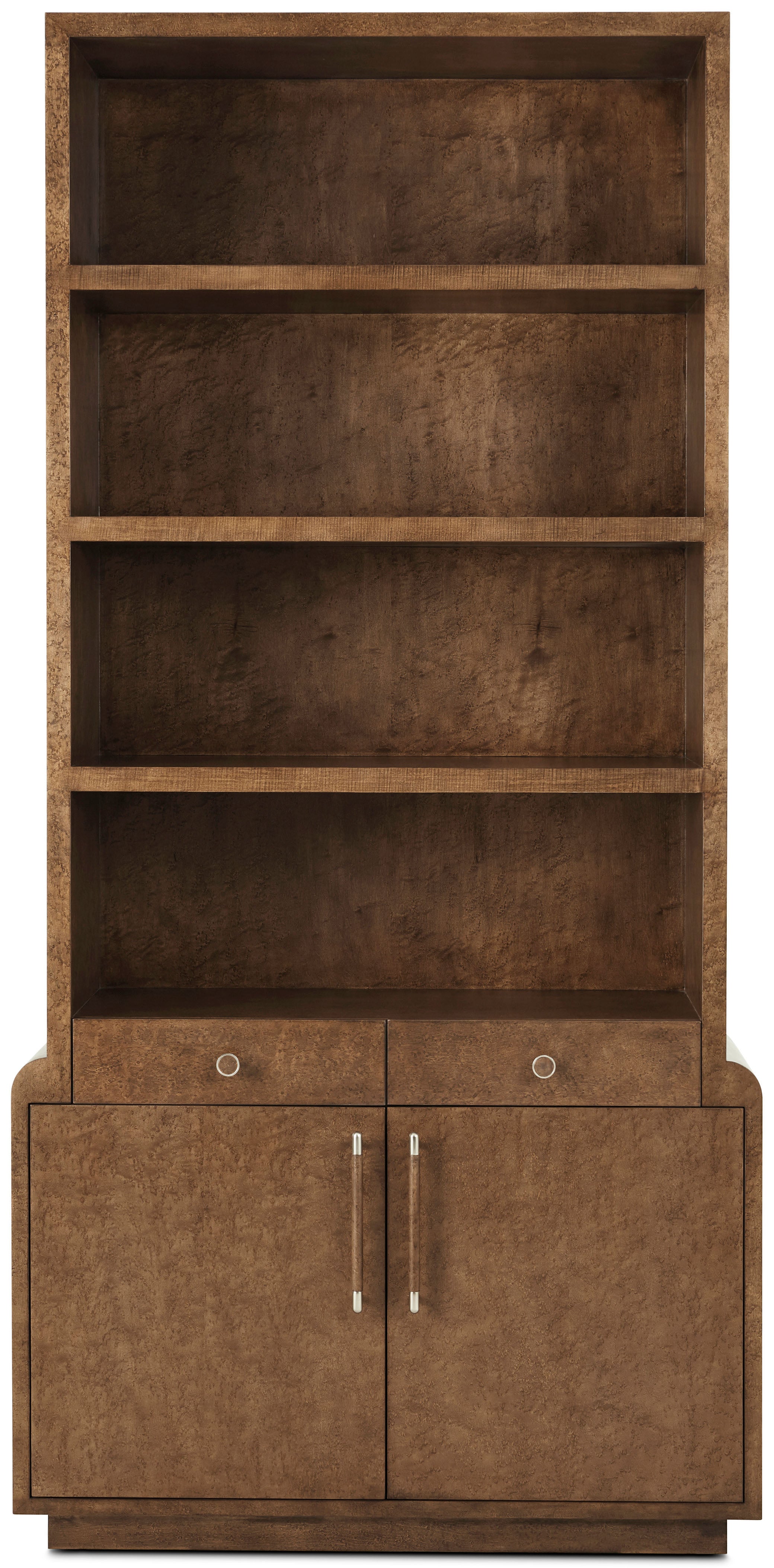 Origins Bookcase in VCF1853_Landmark_VCF1854_Landmark_MCF577.B_Starlight / Maple Veneer, Brass - Theodore Alexander