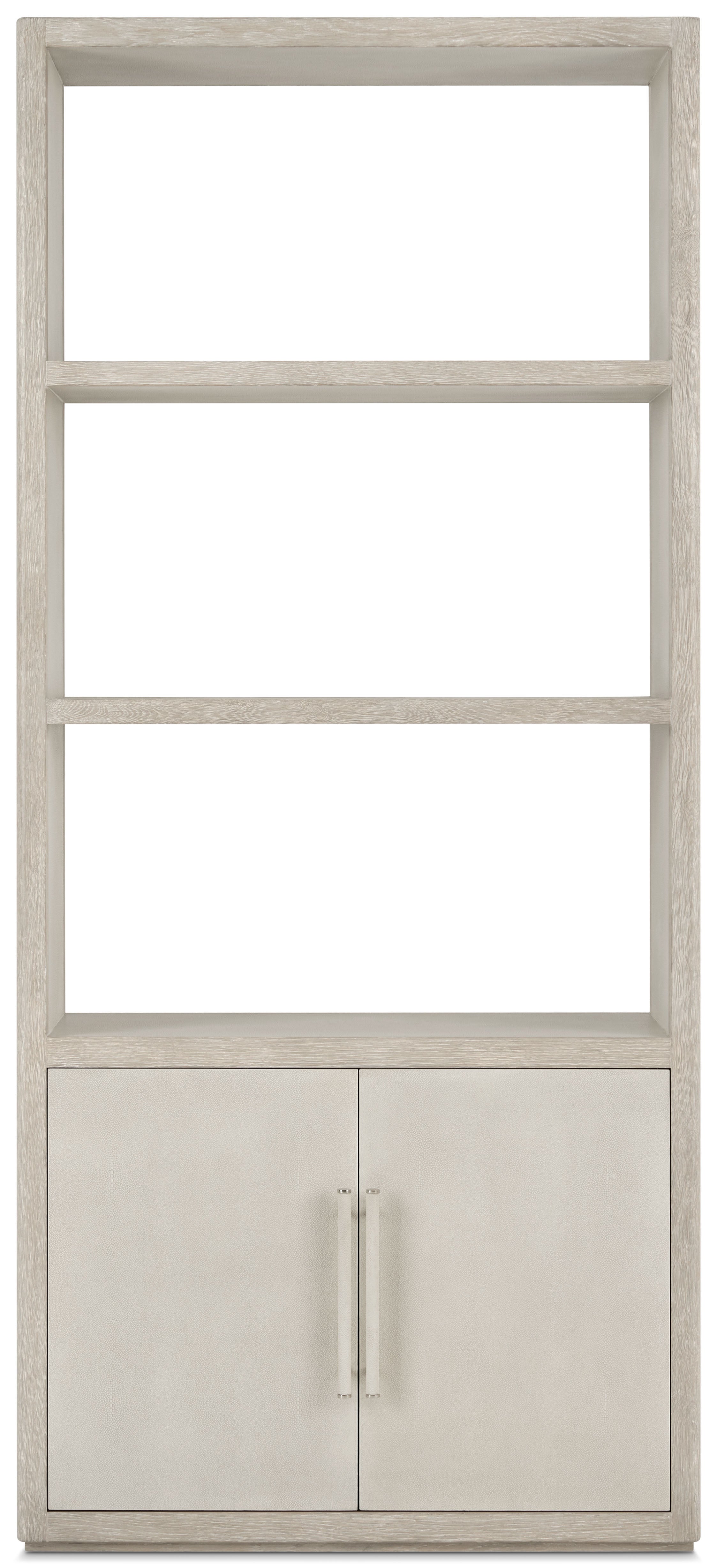 Maxwell Bookcase in Solid Wood, Veneer, Shagreen - Theodore Alexander