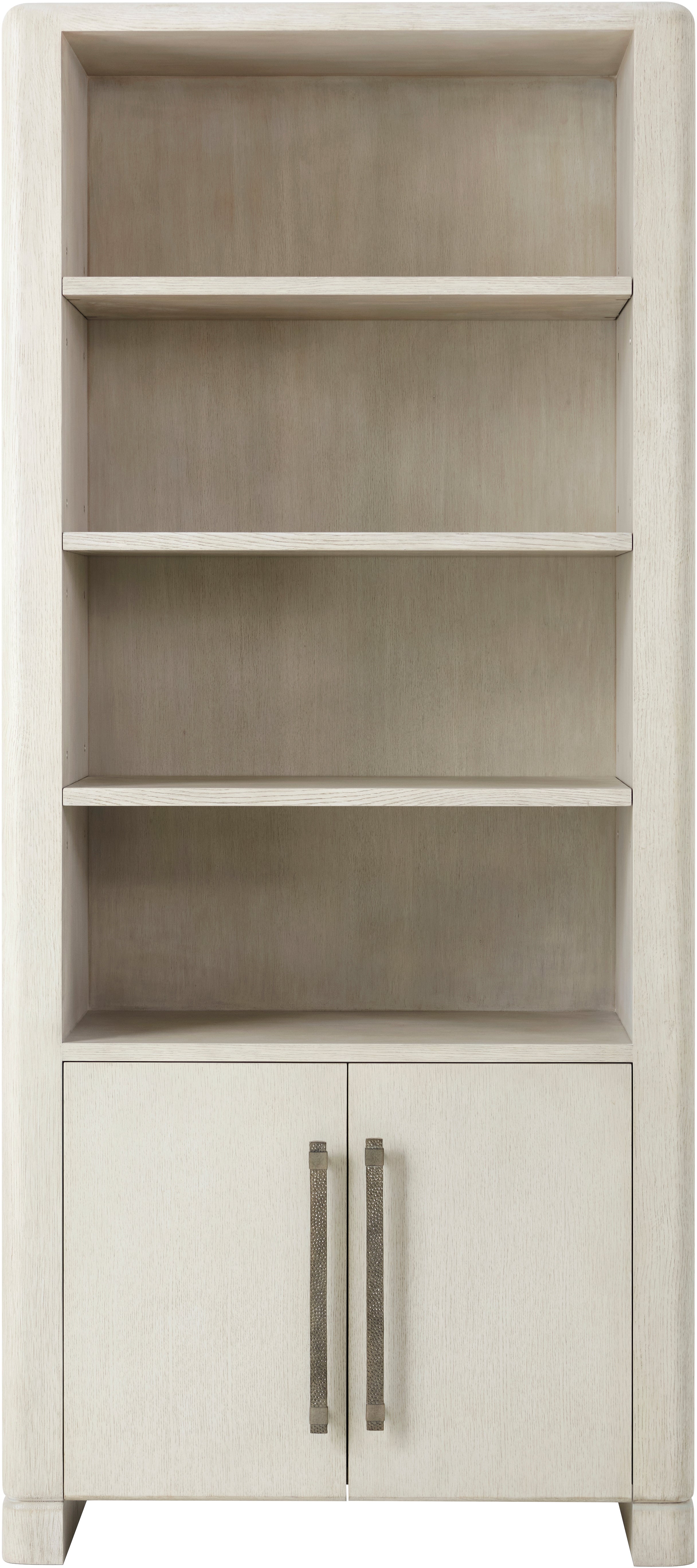 Luna Bookcase in Solid Wood, Veneer, Aluminium - Theodore Alexander