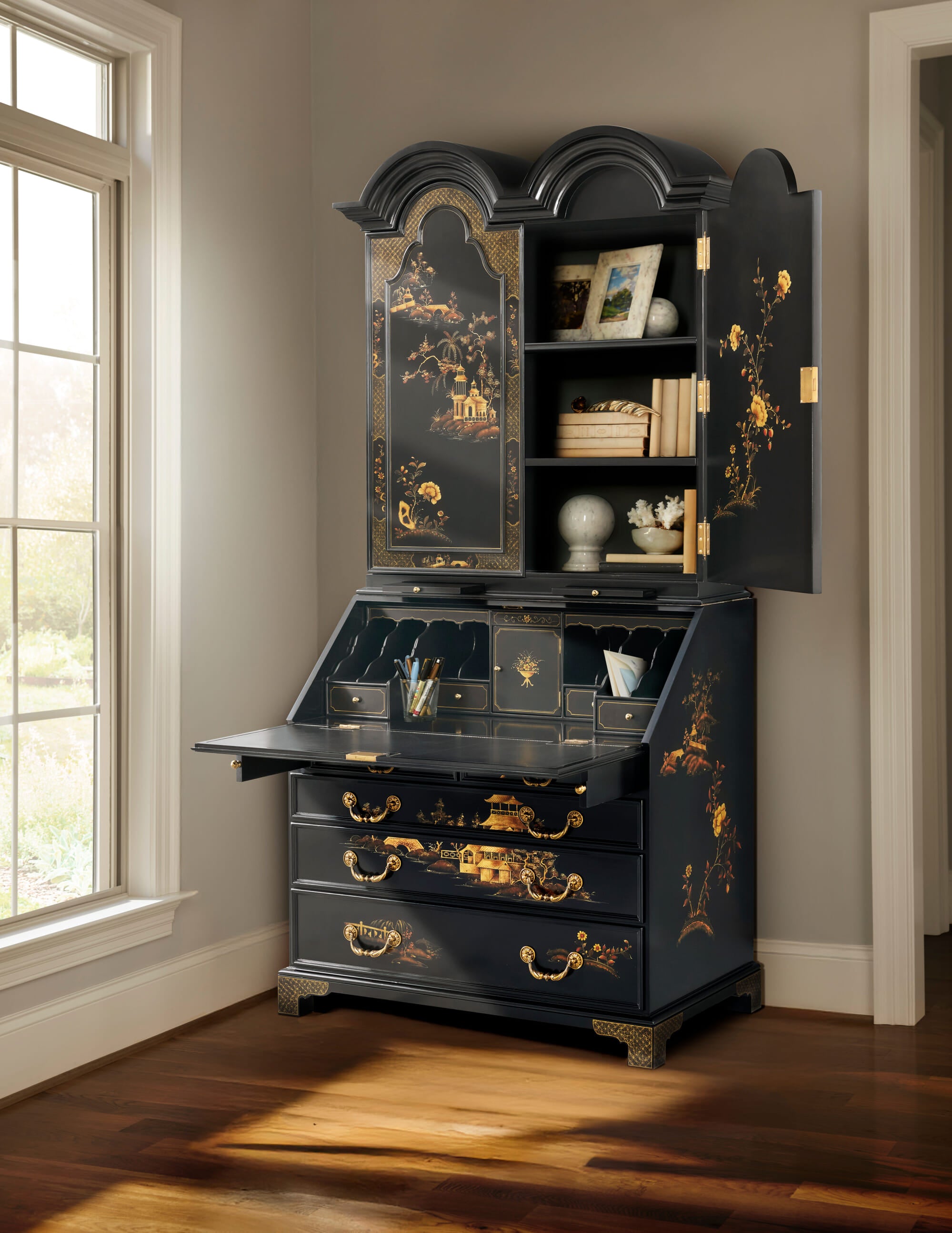 Pavilion Secretaire – Bookcases & Etageres by Theodore Alexander | Sutter & Vale