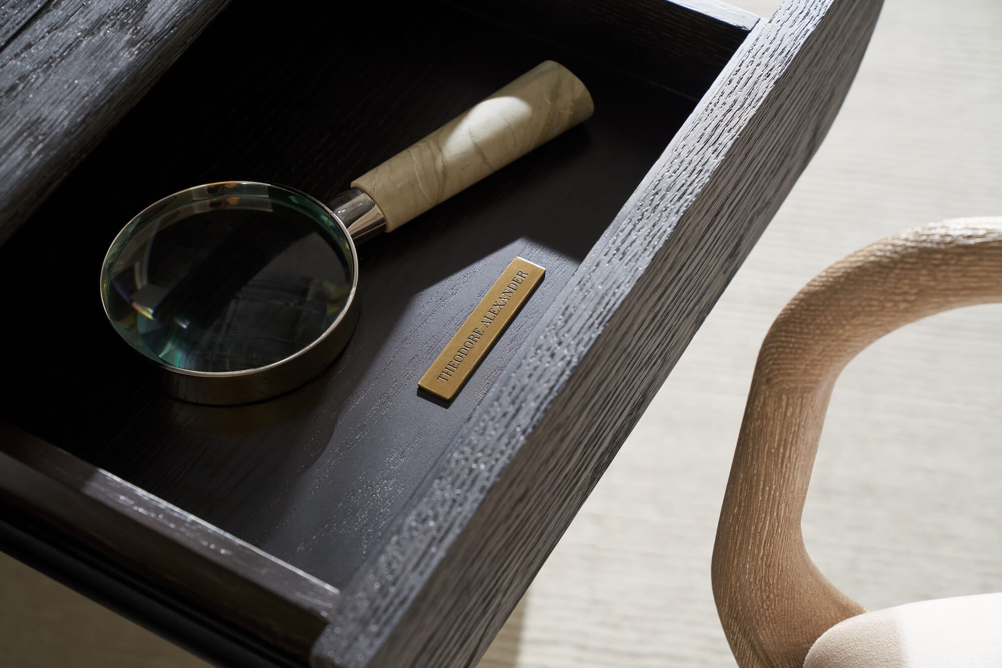 Repose Wooden Desk – Desks & Bureauxs by Theodore Alexander | Sutter & Vale