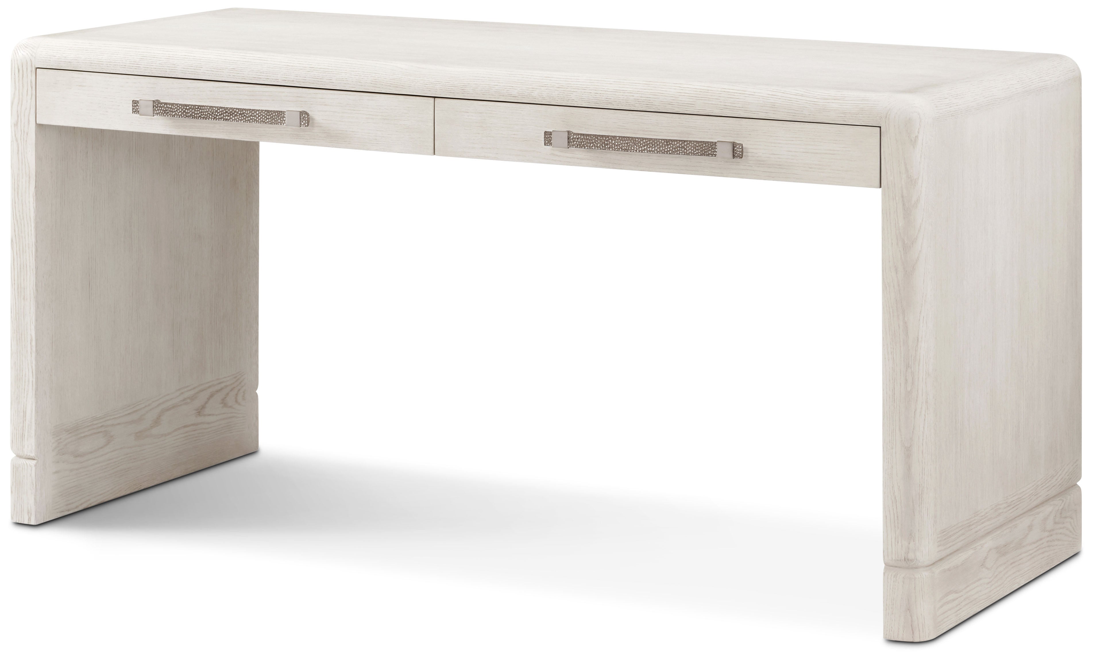 Luna Desk in Solid Wood, Veneer, Aluminium - Theodore Alexander