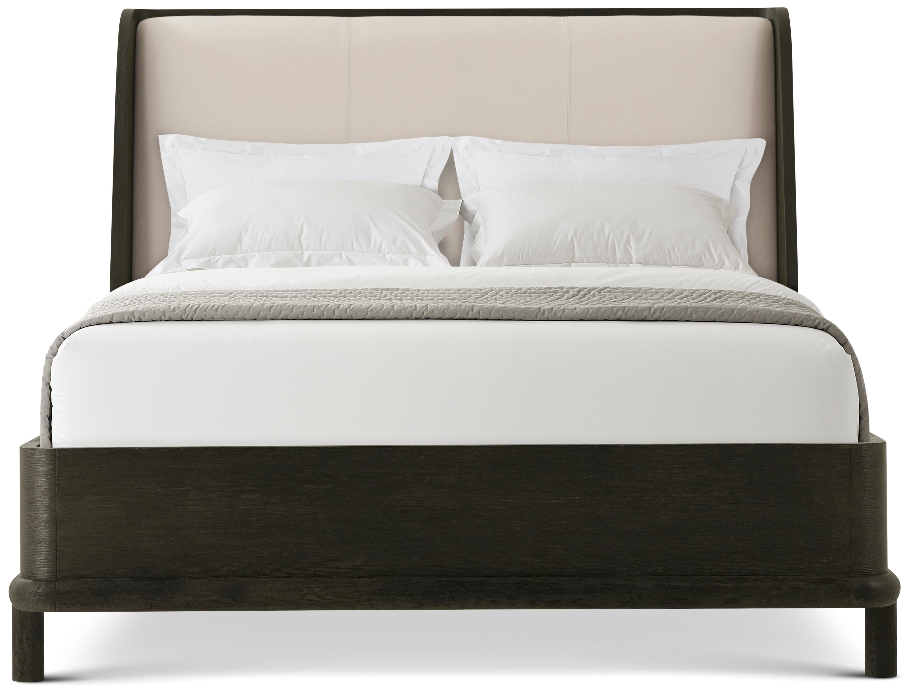 Repose Wooden With Upholstered Headboard US King Bed – Beds by Theodore Alexander | Sutter & Vale