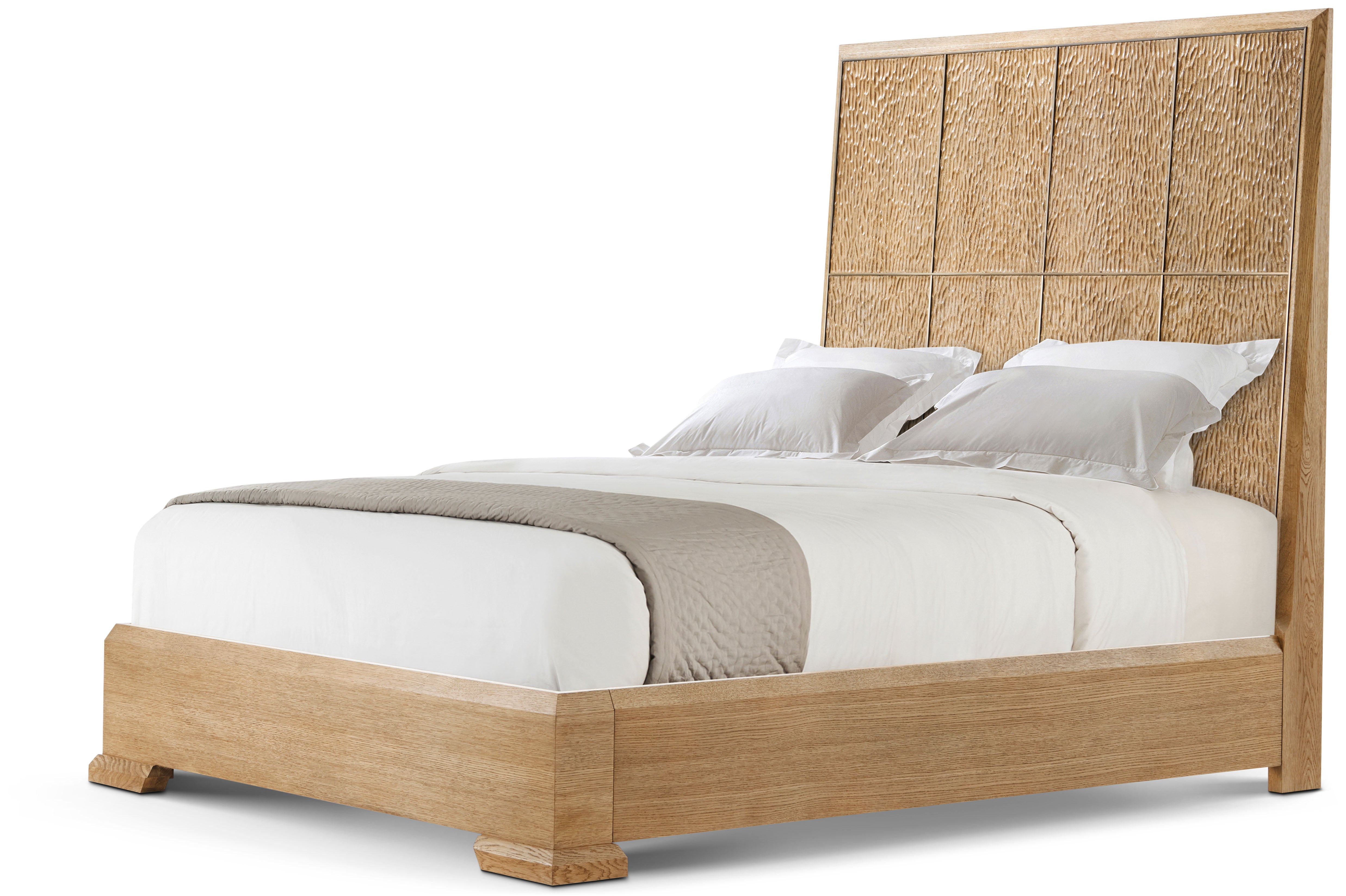 Essence Queen Bed in VCF1792_Blonde_VCF1835_Blonde_MCF552.A_Volcanic_1 / Aluminium, Veneer, Solid Wood - Theodore Alexander
