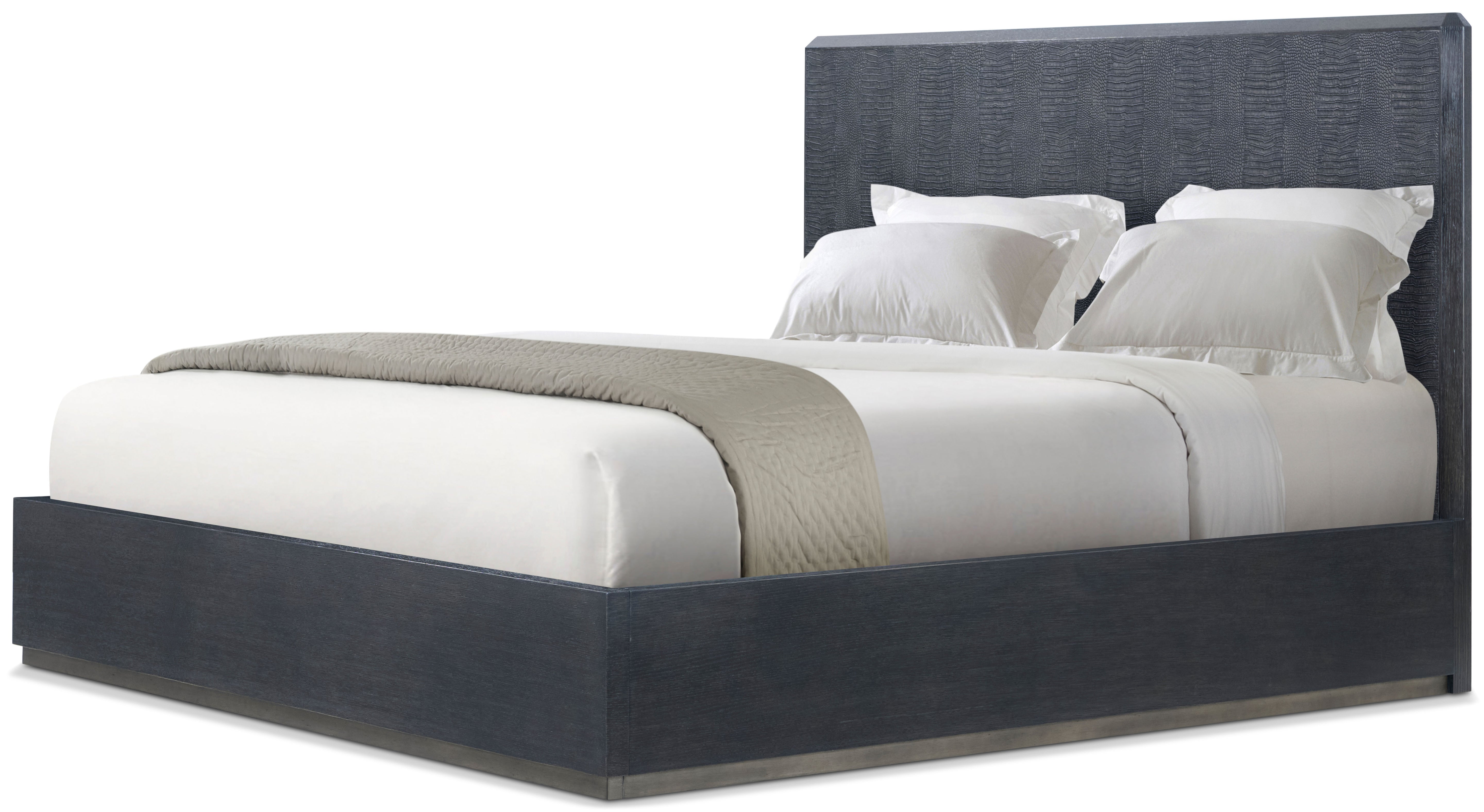 Spencer St. James US Queen Bed in White Oak Veneer - Theodore Alexander