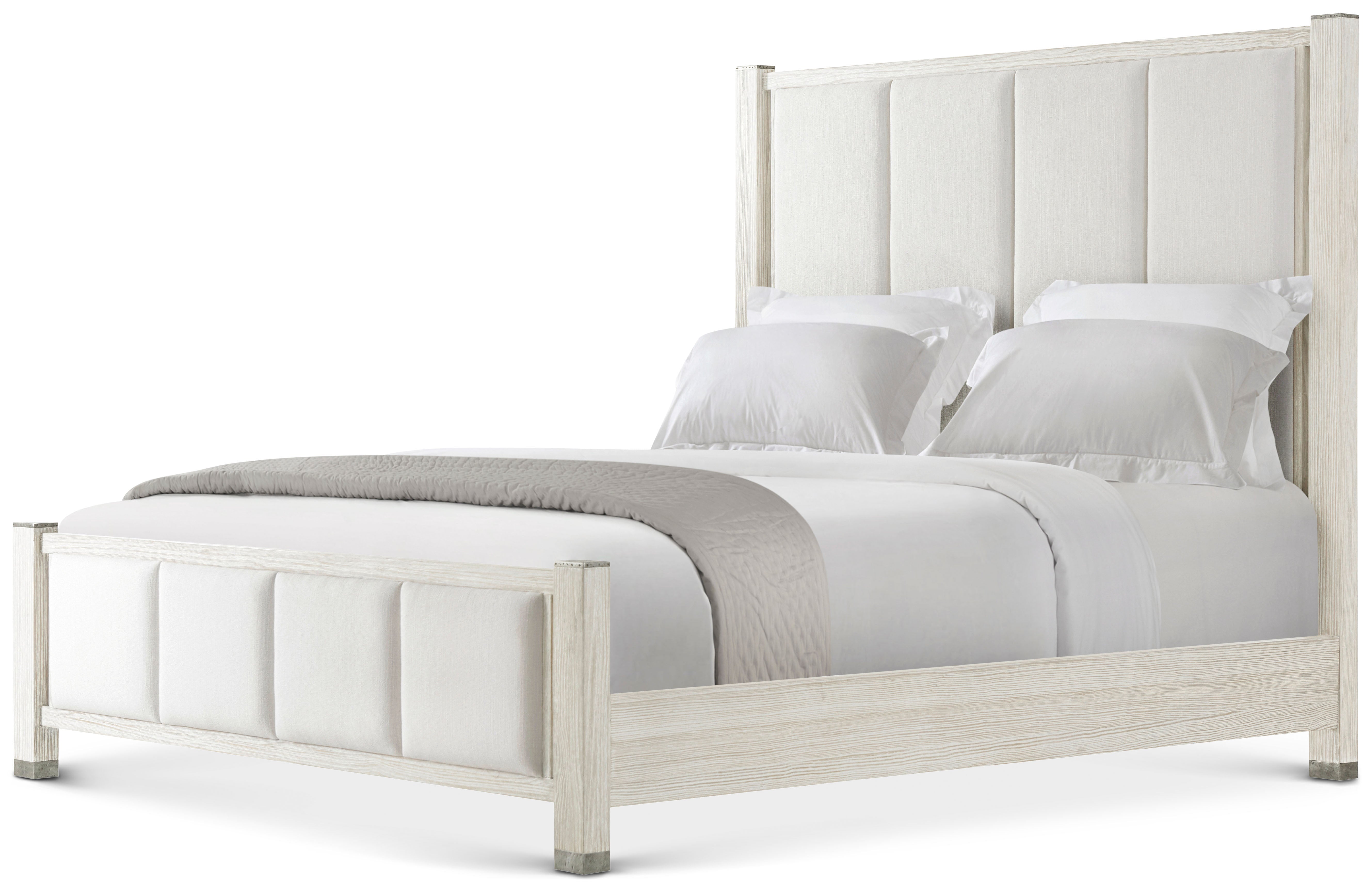 Breeze Upholstered US Queen Bed in PCF1168.1C2HA3F_Sea_Salt / Pine, Aluminium, Upholstery - Theodore Alexander