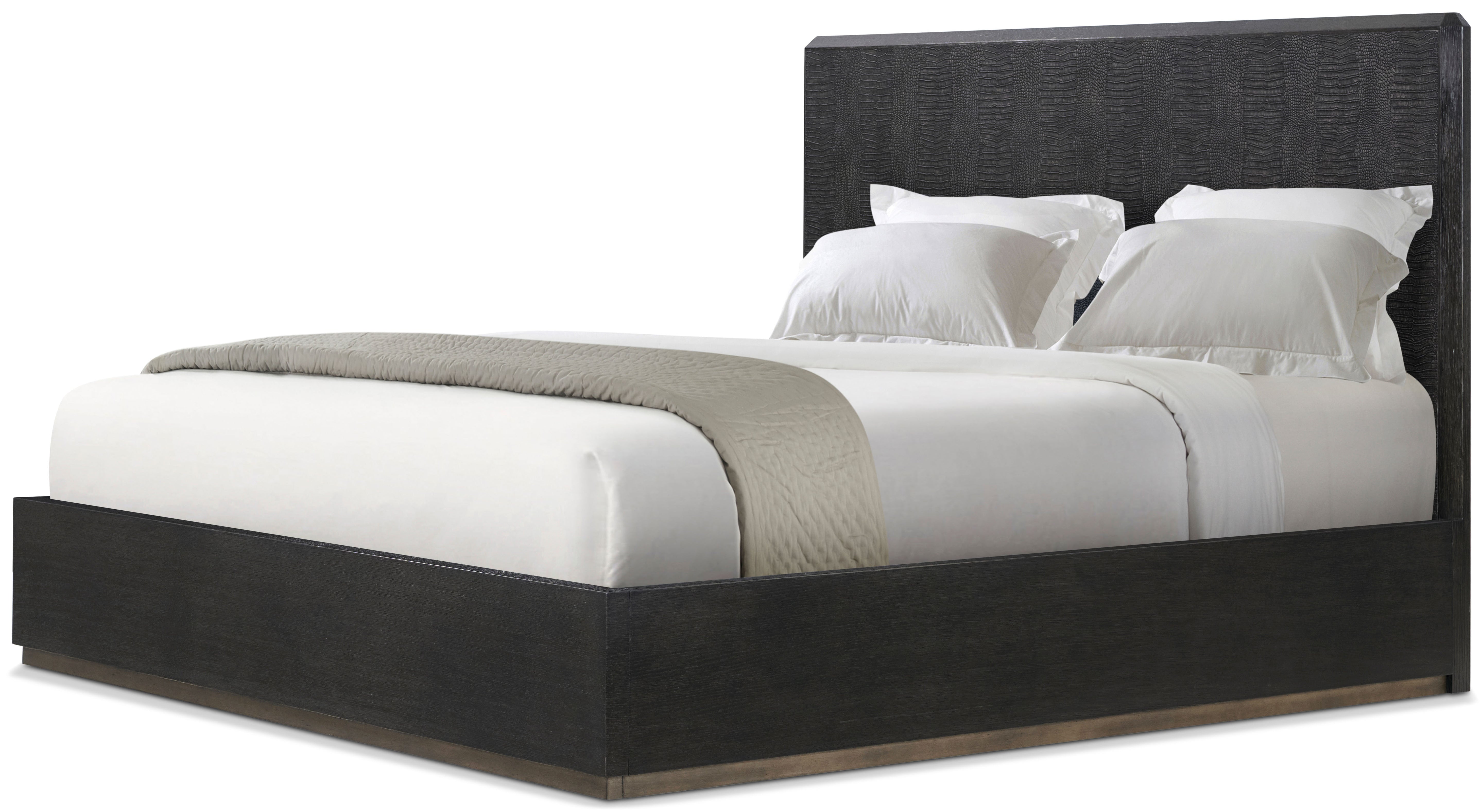 Spencer St. James US Queen Bed in White Oak Veneer - Theodore Alexander