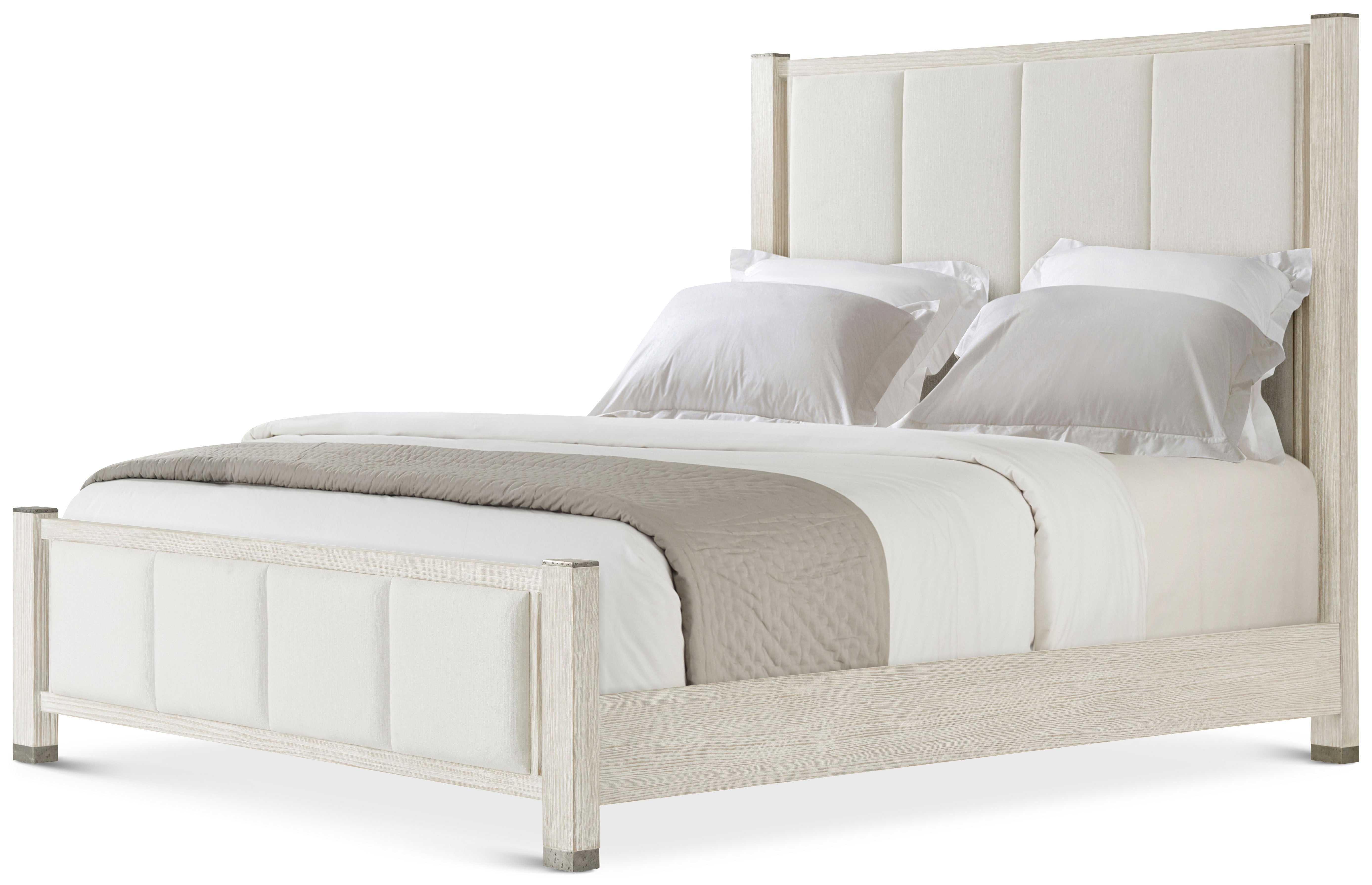 Breeze Upholstered US Queen Bed in PCF1168.1C2HA3F_Sea_Salt / Pine, Aluminium, Upholstery - Theodore Alexander