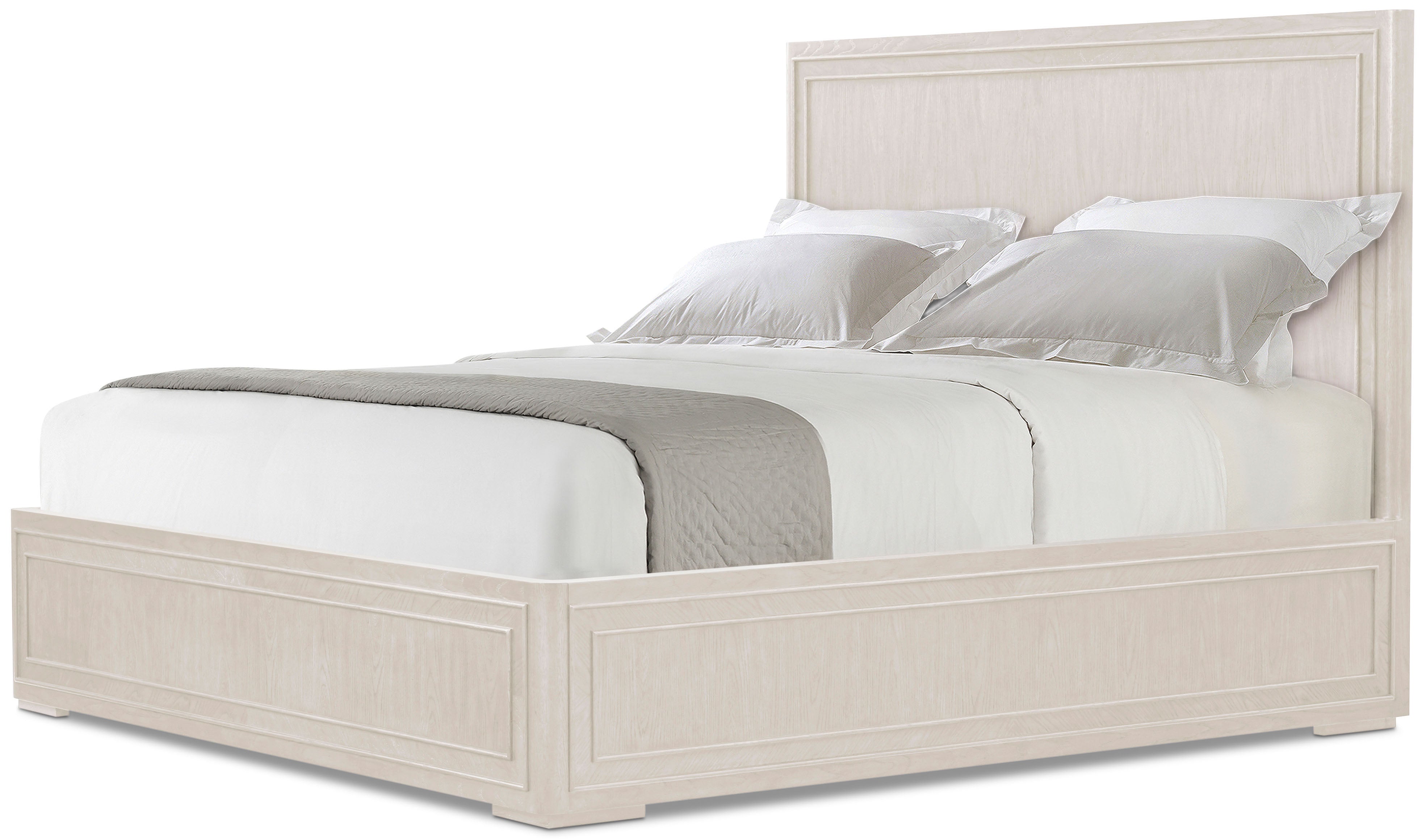 Surrey US Queen Wood Bed in VCF1884_Dover / Oak Wood, Oak Veneer - Theodore Alexander