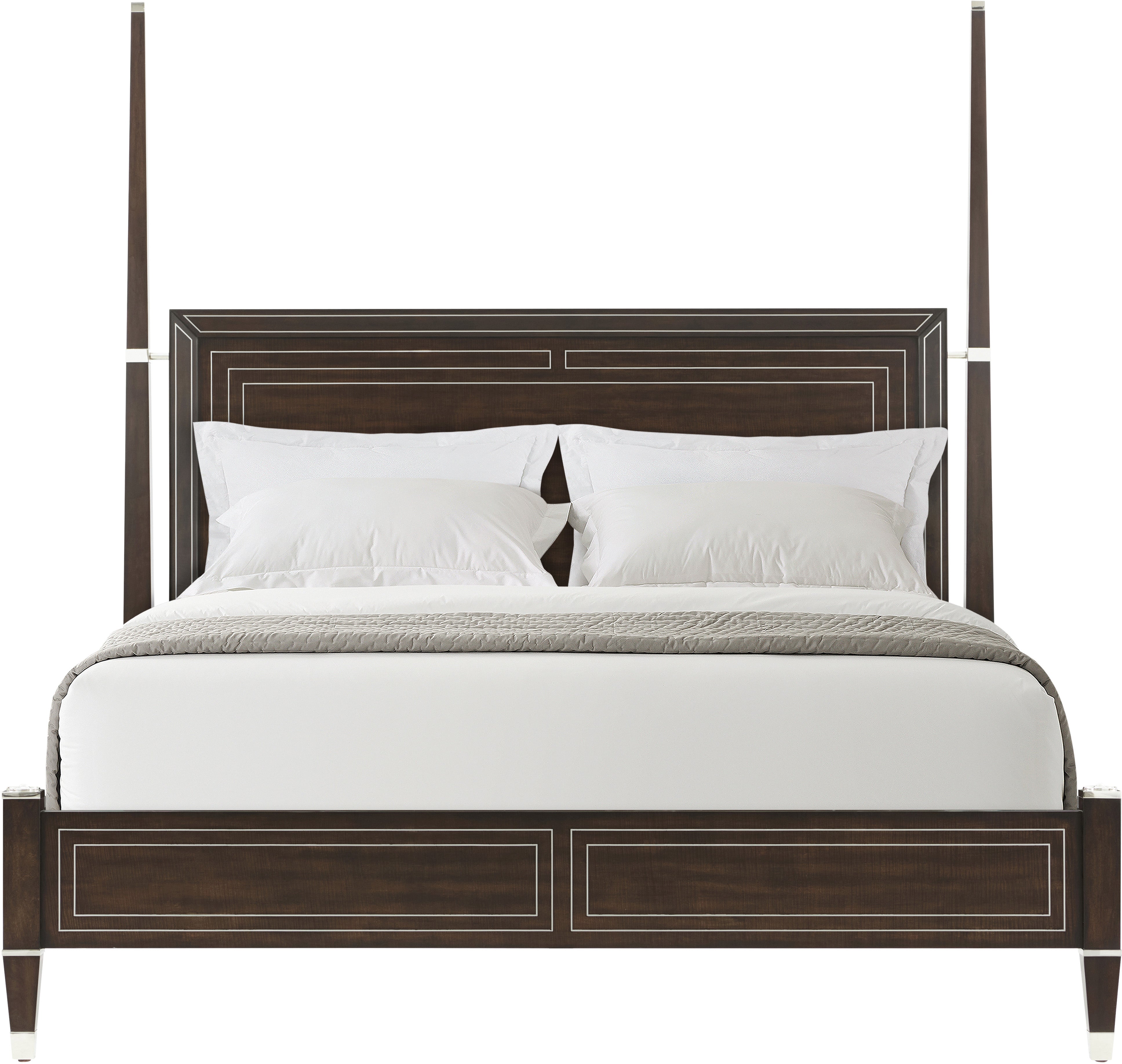 Spencer London King Poster Bed - Beds by Theodore Alexander