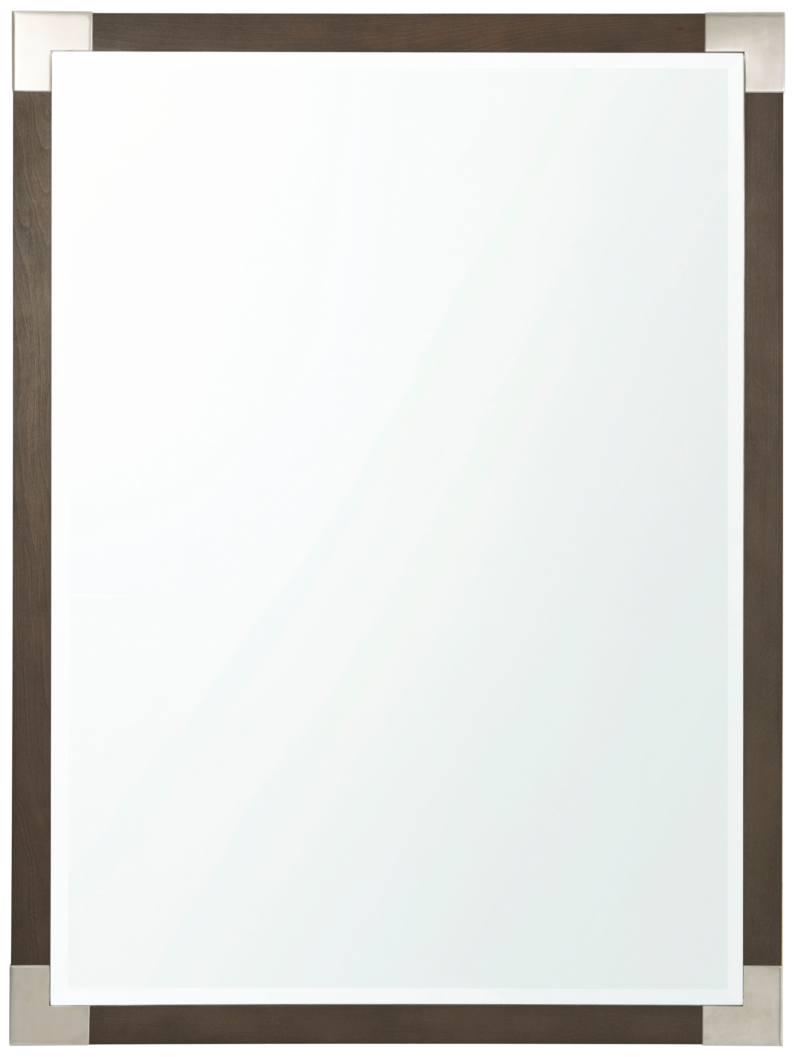 Luxe Mirror in Beech, Aluminium, Mirror - Theodore Alexander