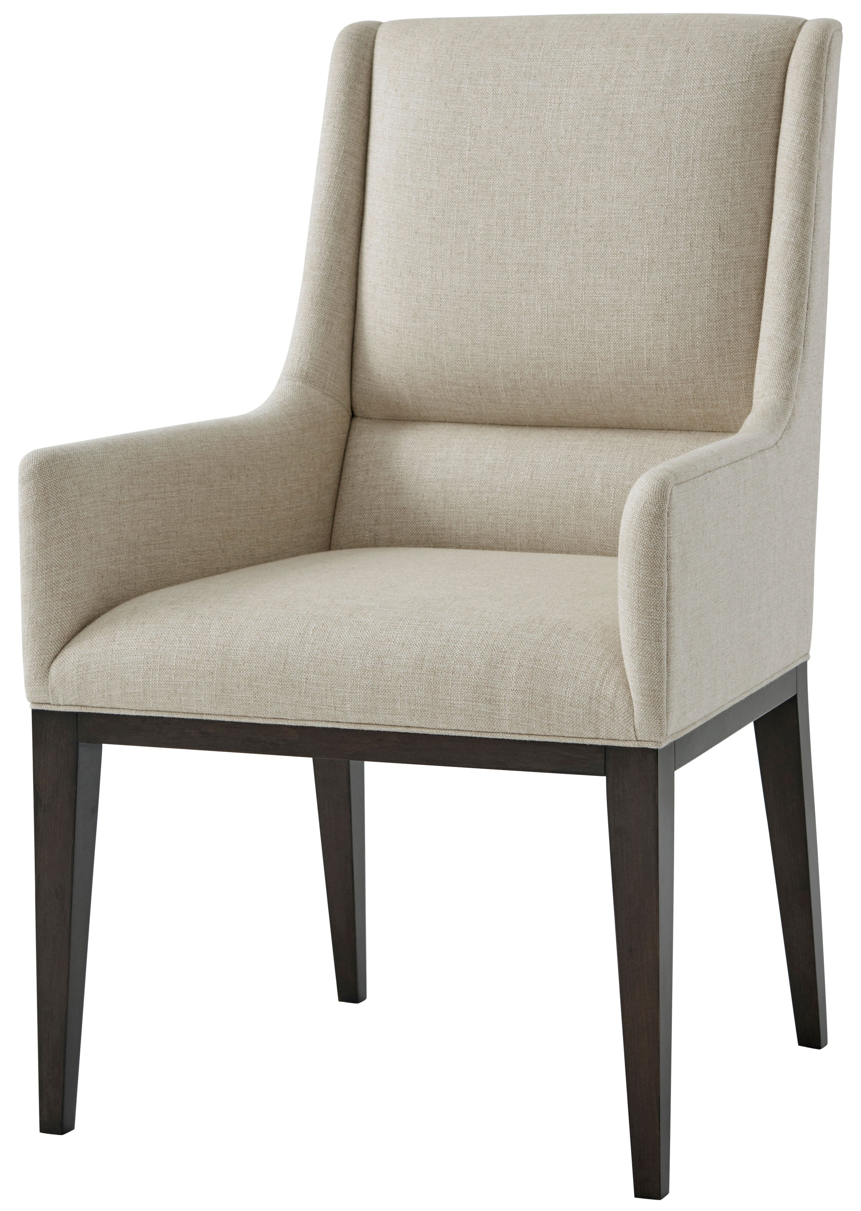 Dorian Dining Armchair in VCF1736.2G_Bistre / Wood - Theodore Alexander