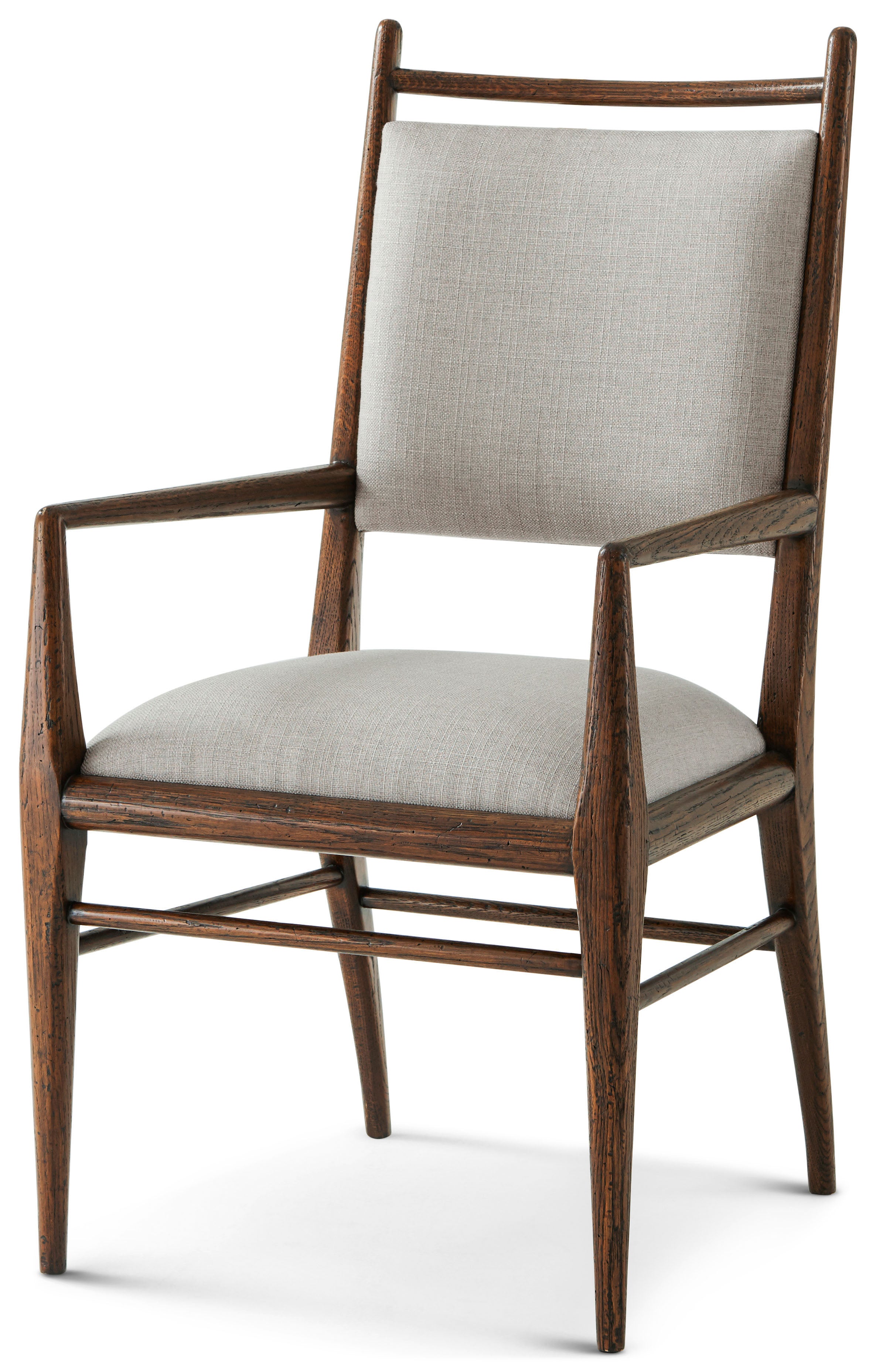 Nova Dining Arm Chair II in VCF1672.1C2M3F_Dusk_Finish / Solid Wood - Theodore Alexander